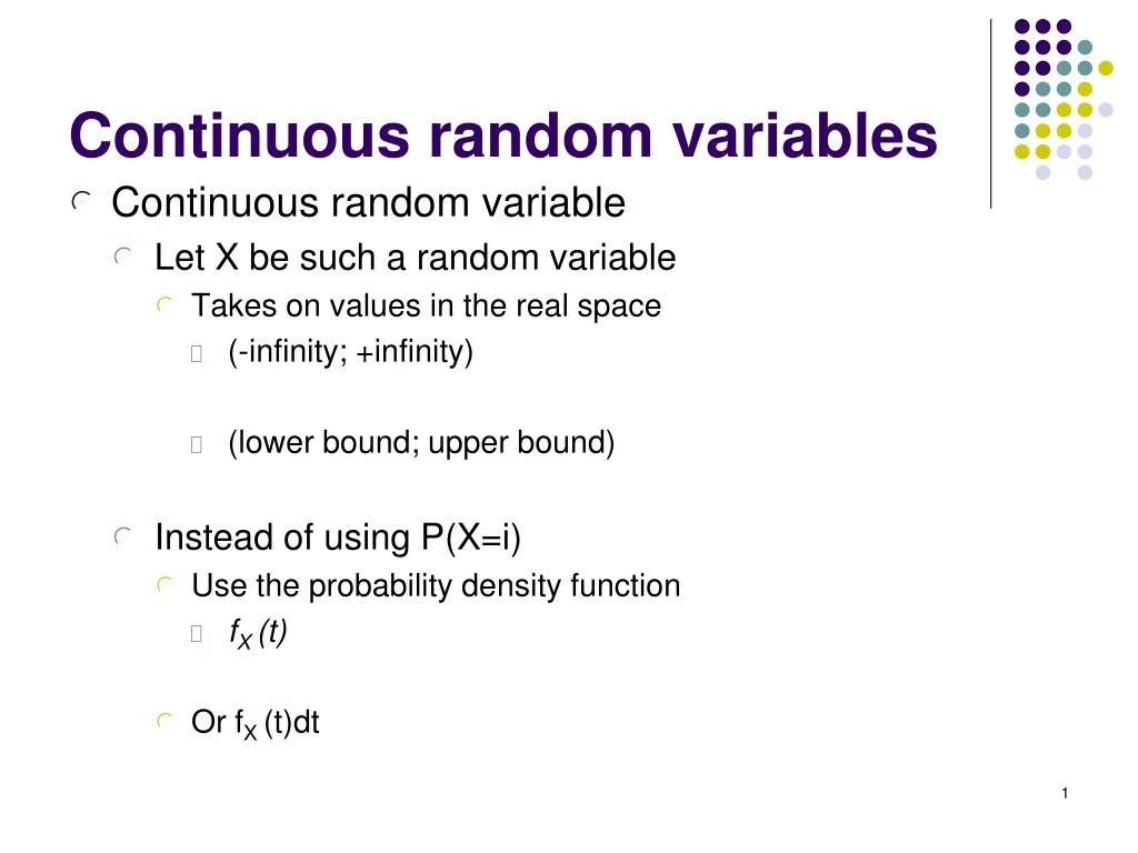 PPT Continuous random variables PowerPoint Presentation, free