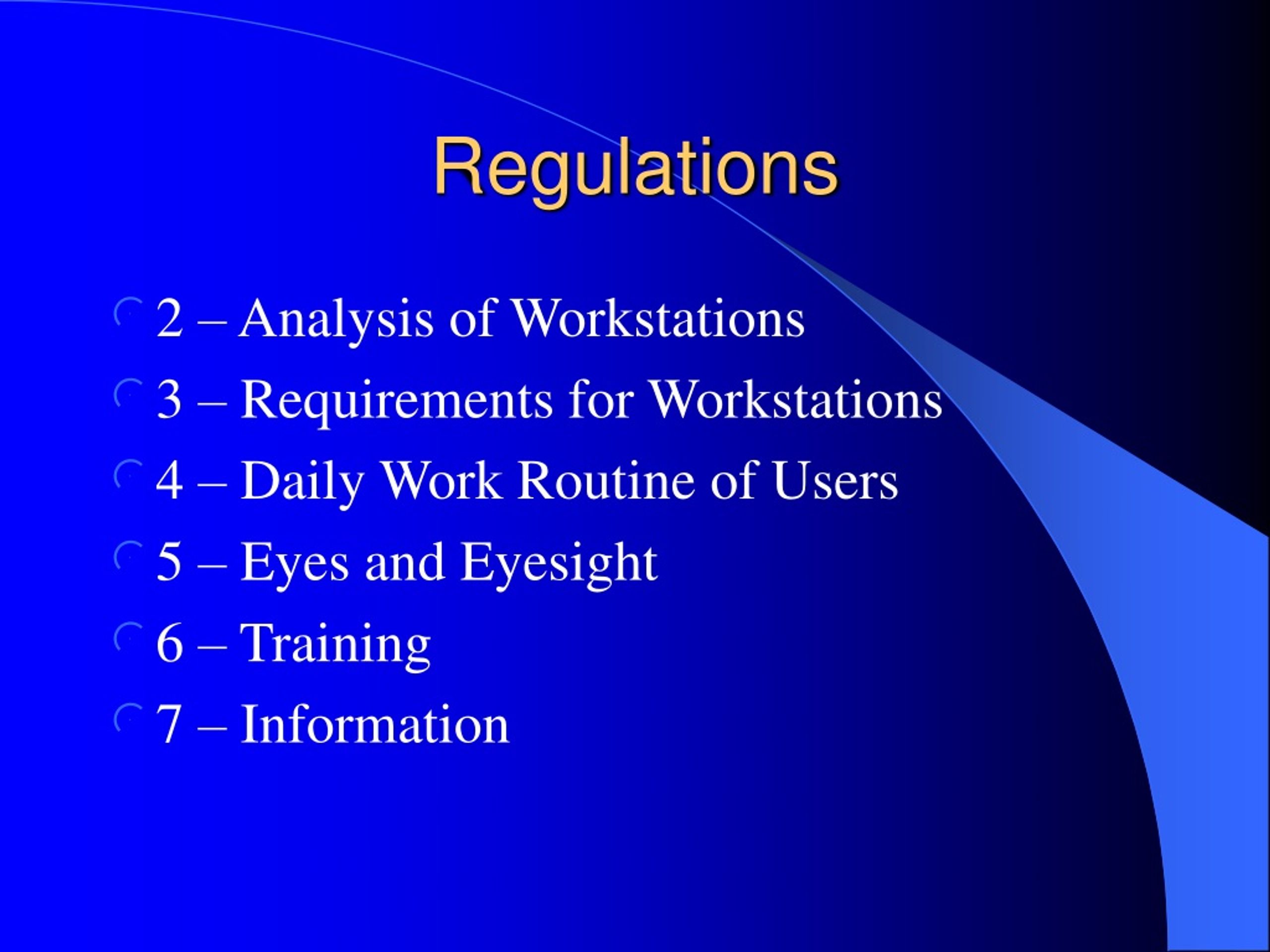 PPT Health & Safety (DSE) Regulations 1992 PowerPoint Presentation