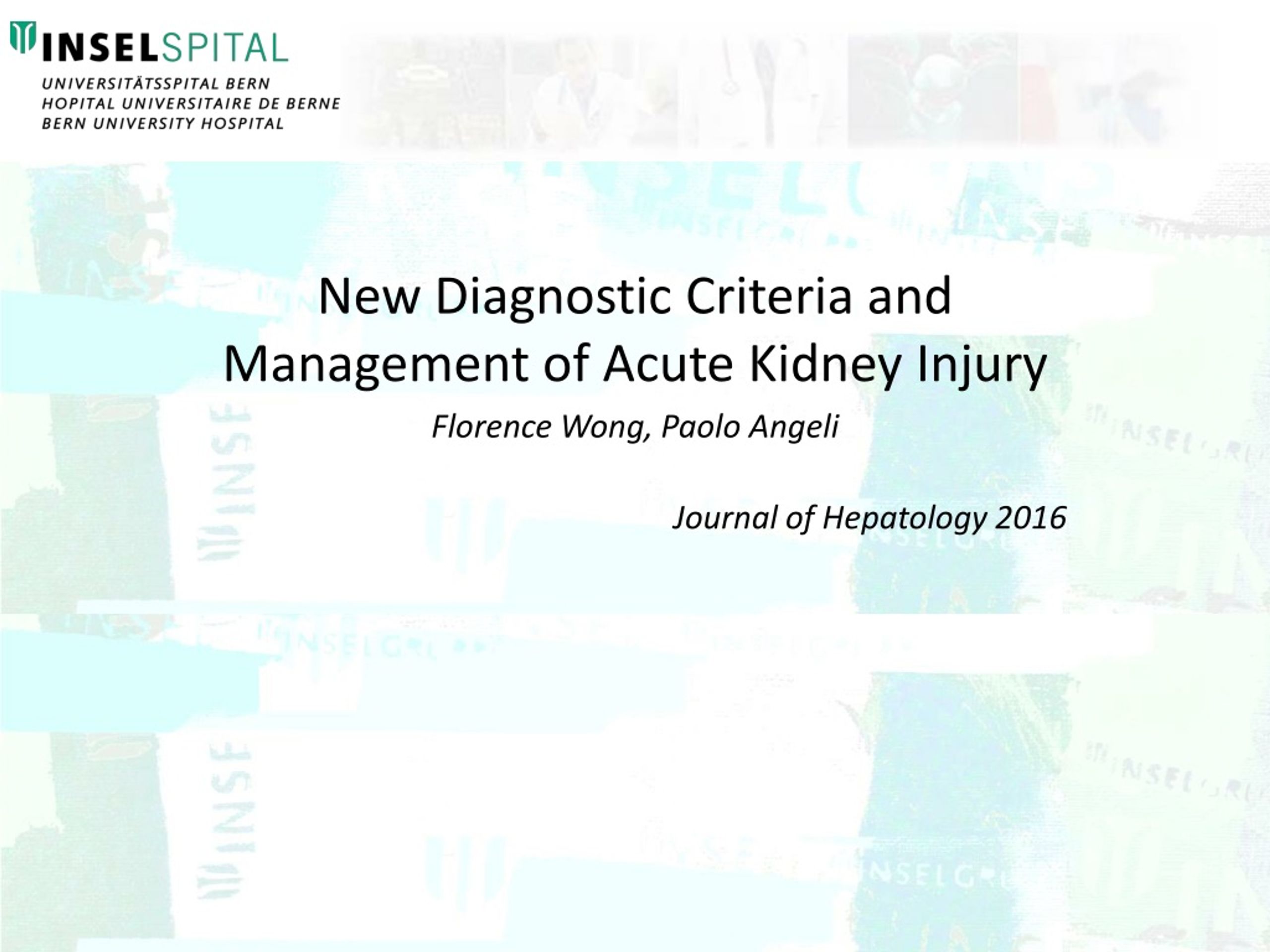 PPT New Diagnostic Criteria and Management of Acute Kidney Injury