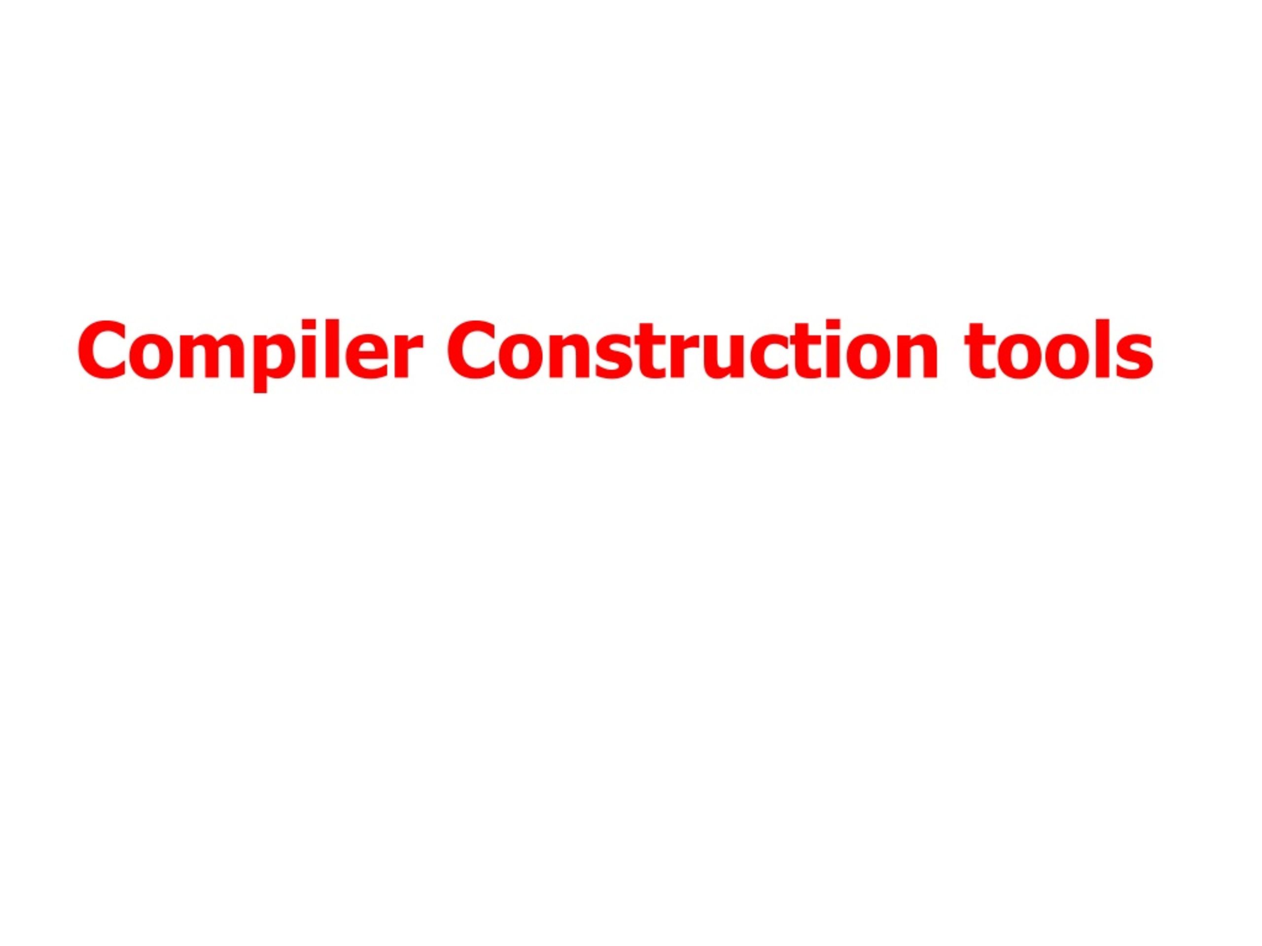 PPT Compiler Construction Syntax Analysis PowerPoint Presentation