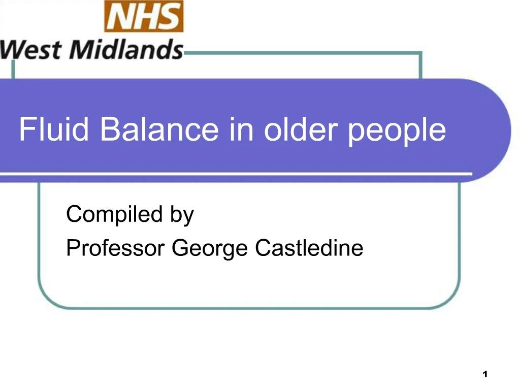 PPT Fluid Balance in older people PowerPoint Presentation, free