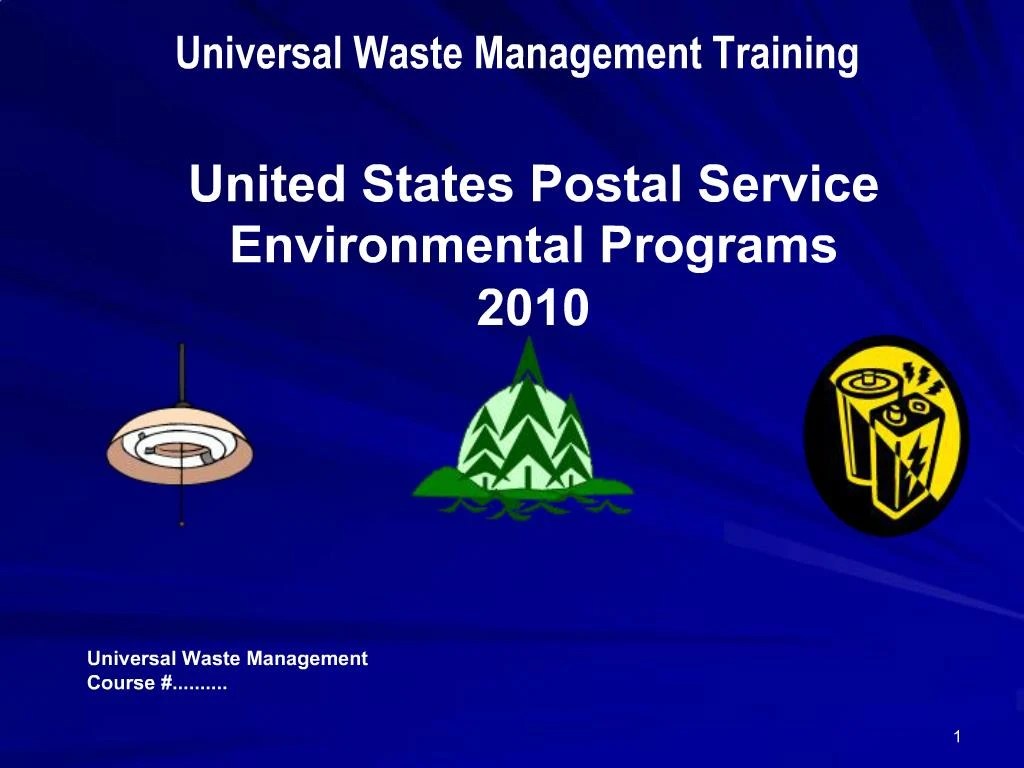 PPT Universal Waste Management Training PowerPoint Presentation, free