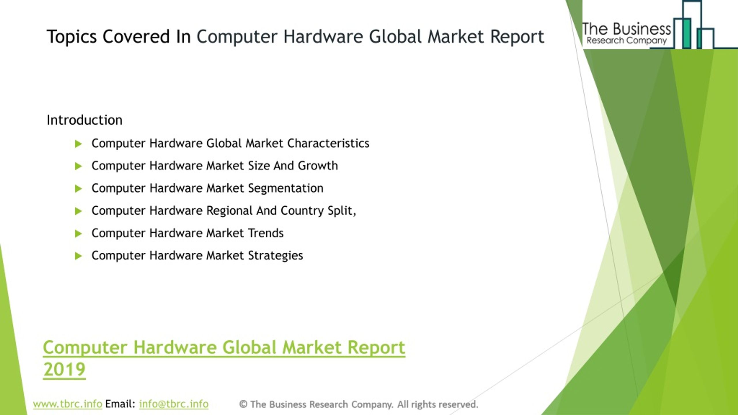 PPT Computer Hardware Global Market Report Segments And Insights To