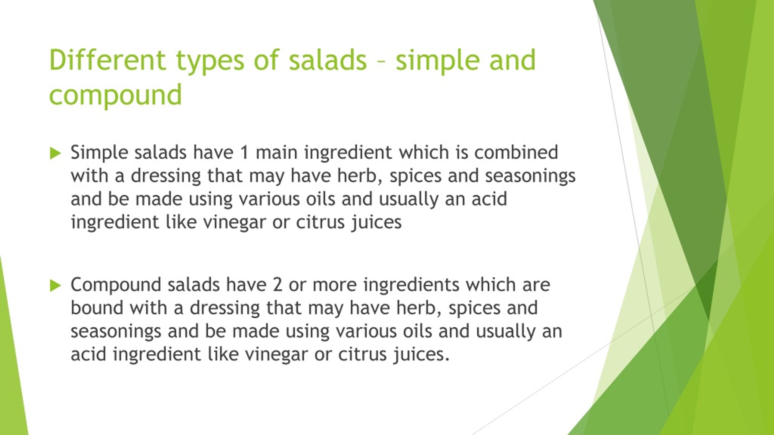 PPT Salads and Appetisers PowerPoint Presentation, free download ID