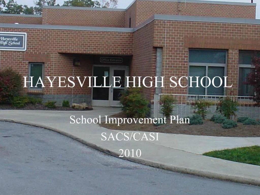 PPT HAYESVILLE HIGH SCHOOL PowerPoint Presentation, free download