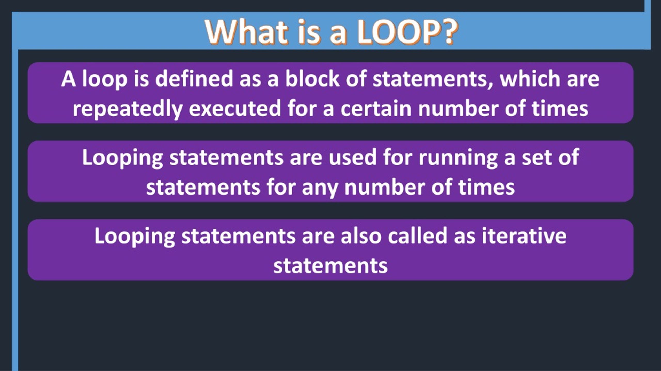 PPT LOOPING PowerPoint Presentation, free download ID426183