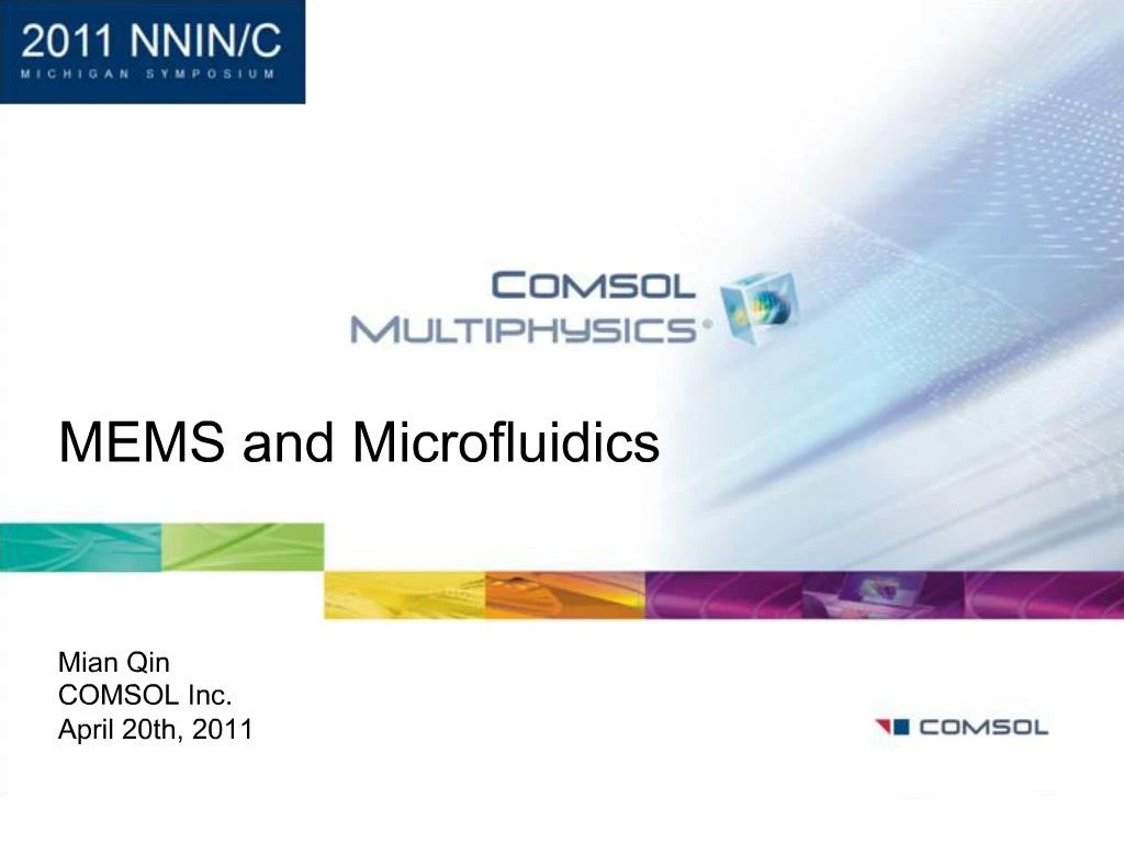 PPT Mian Qin COMSOL Inc. April 20th, 2011 PowerPoint Presentation, free download ID432146