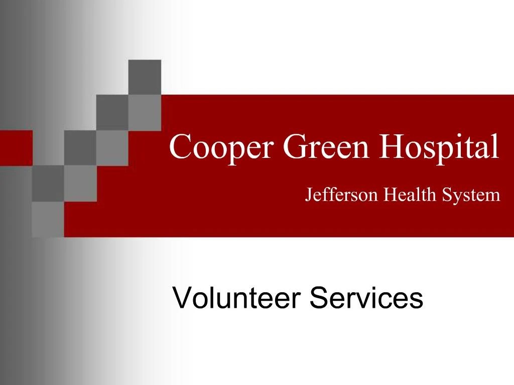 PPT Cooper Green Hospital Jefferson Health System PowerPoint