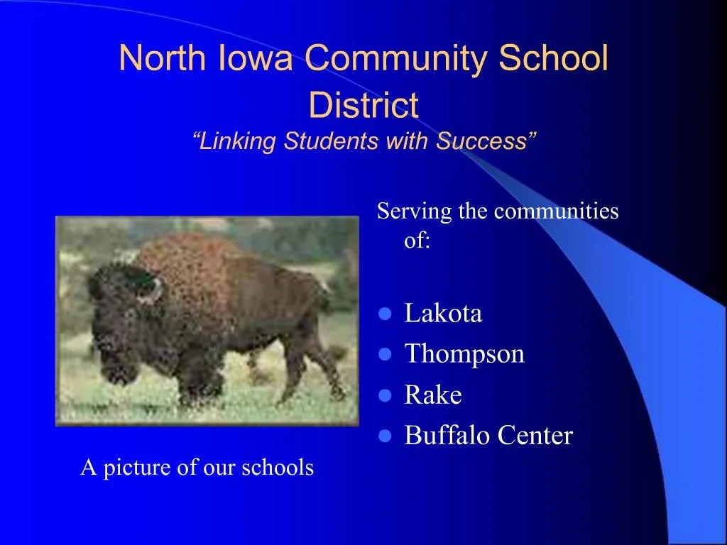 PPT North Iowa Community School District Linking Students with