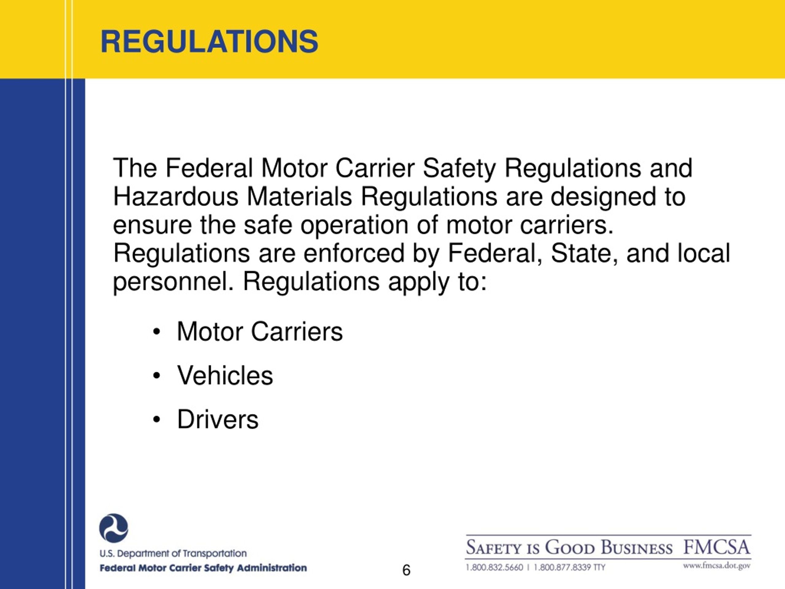 PPT FEDERAL MOTOR CARRIER SAFETY ADMINISTRATION PowerPoint