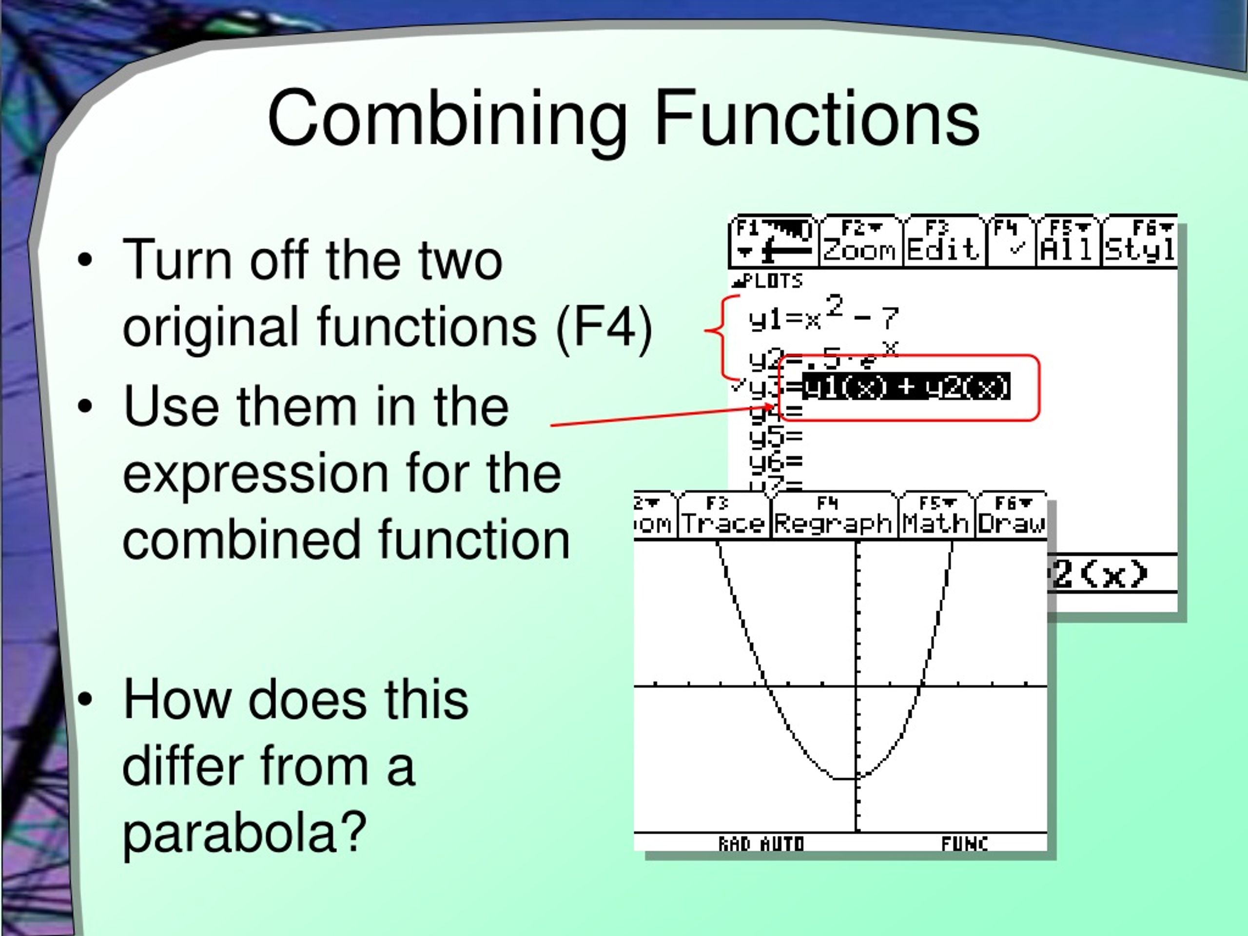 PPT Combination of Functions PowerPoint Presentation, free download
