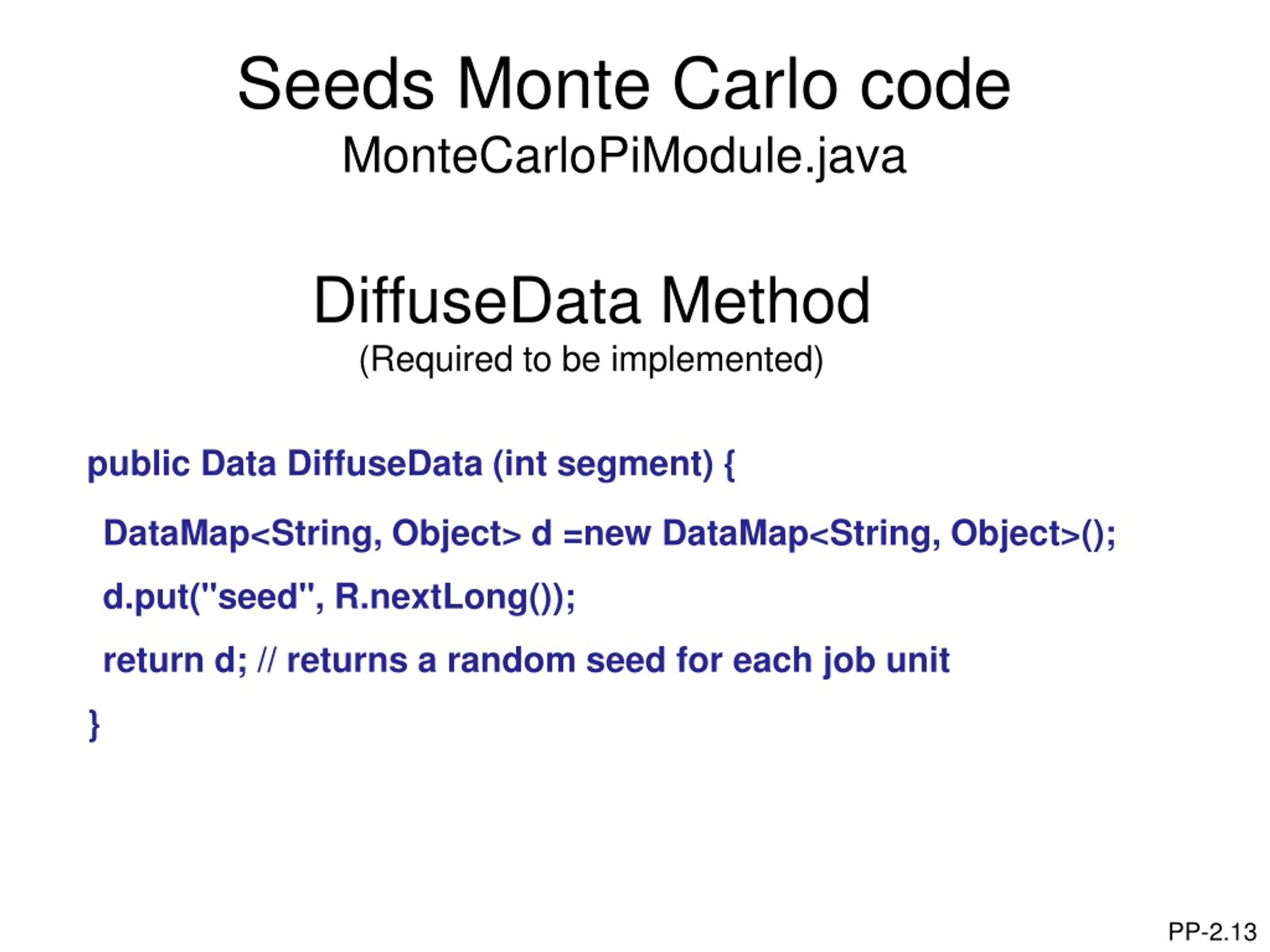 PPT Pattern Programming Seeds Framework Notes on Assignment 1