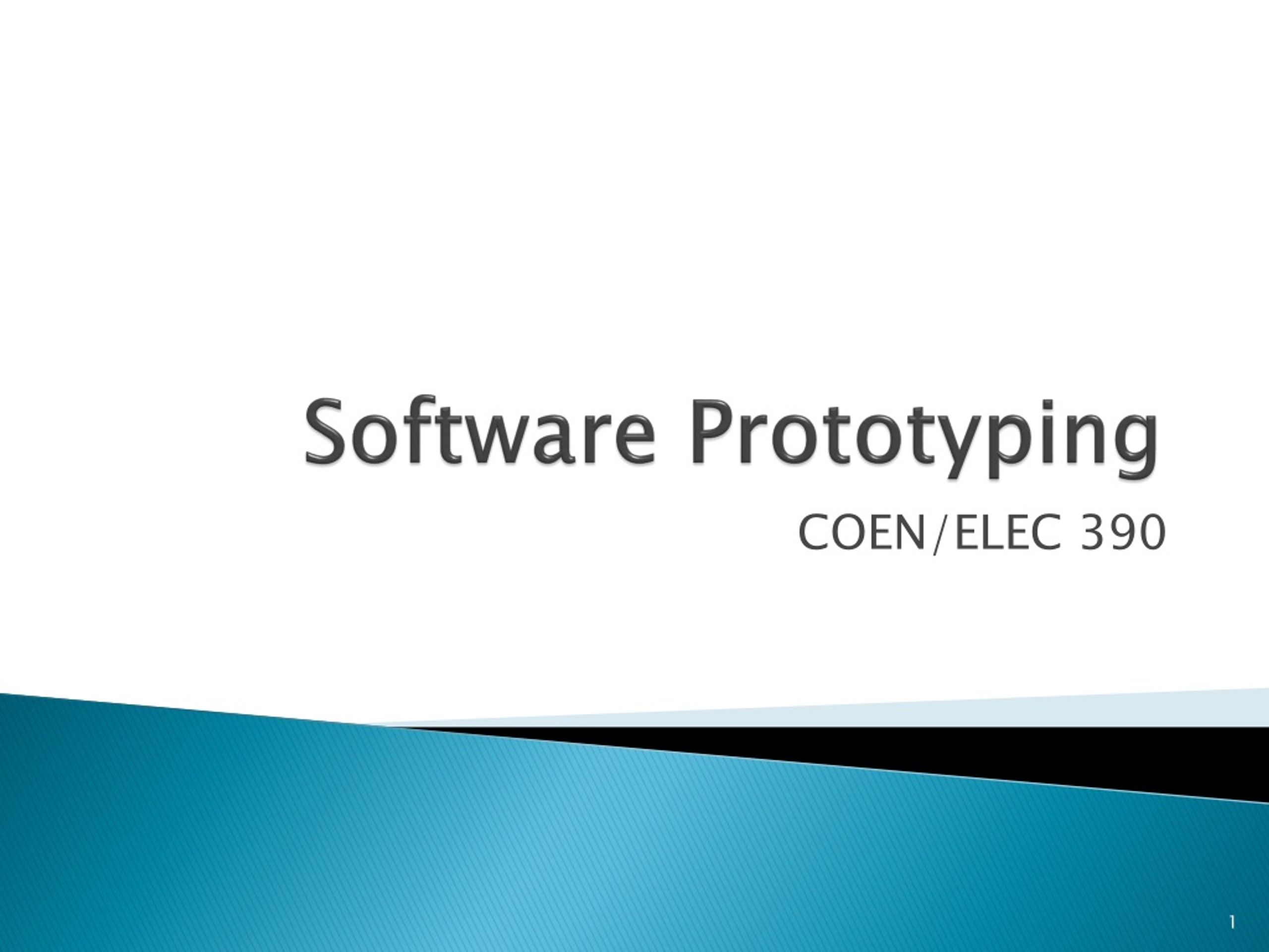 PPT Software Prototyping PowerPoint Presentation, free download ID484528