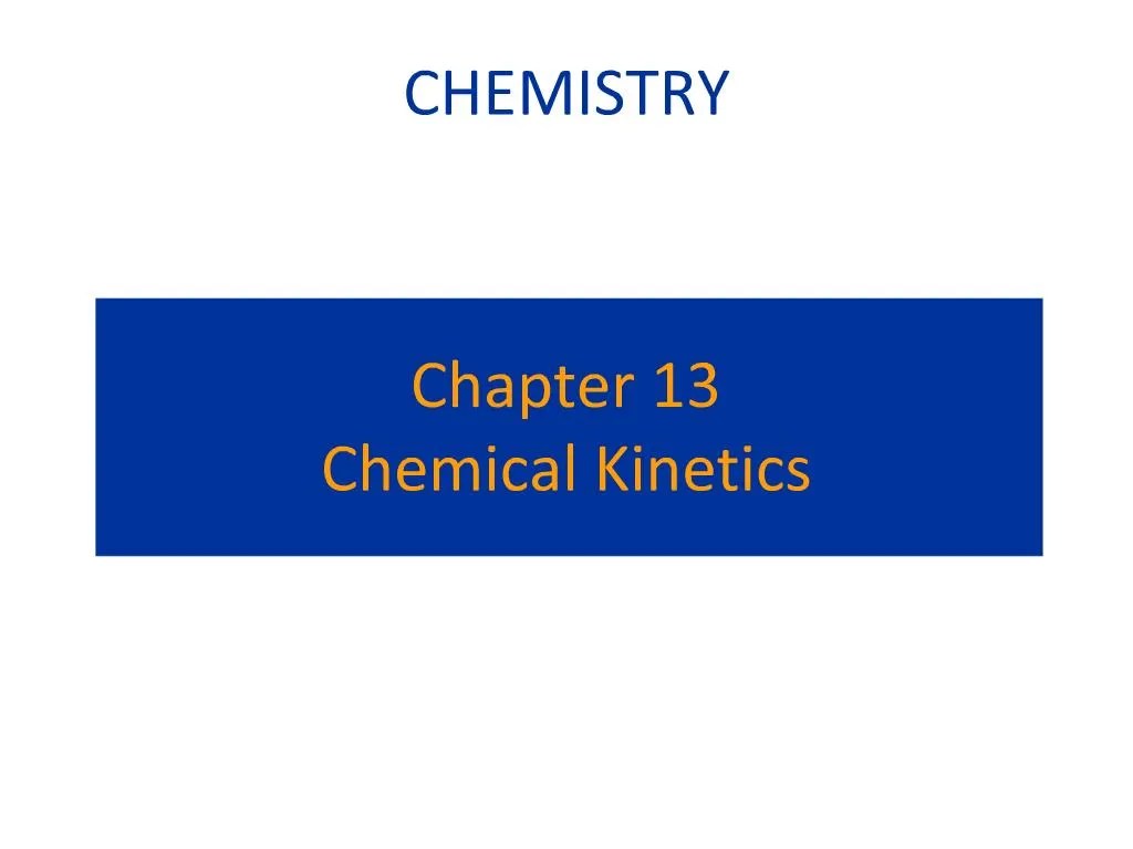 PPT Chapter 13 Chemical PowerPoint Presentation, free