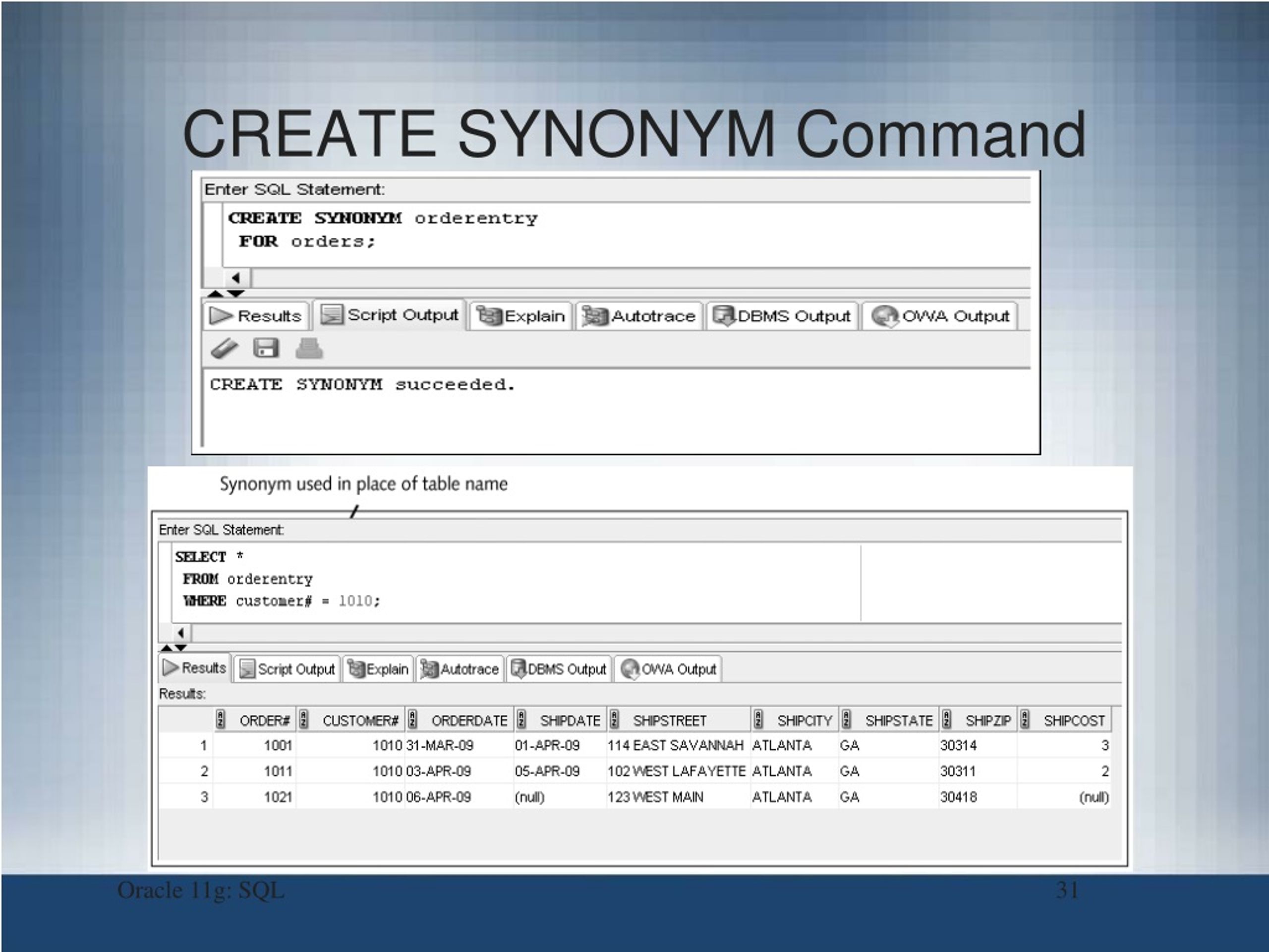 PPT Oracle 11g SQL PowerPoint Presentation, free download ID497458