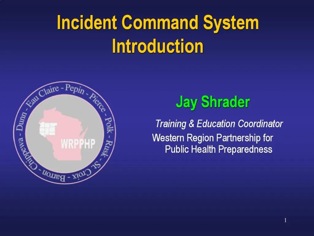 PPT - Incident Command System Introduction PowerPoint Presentation
