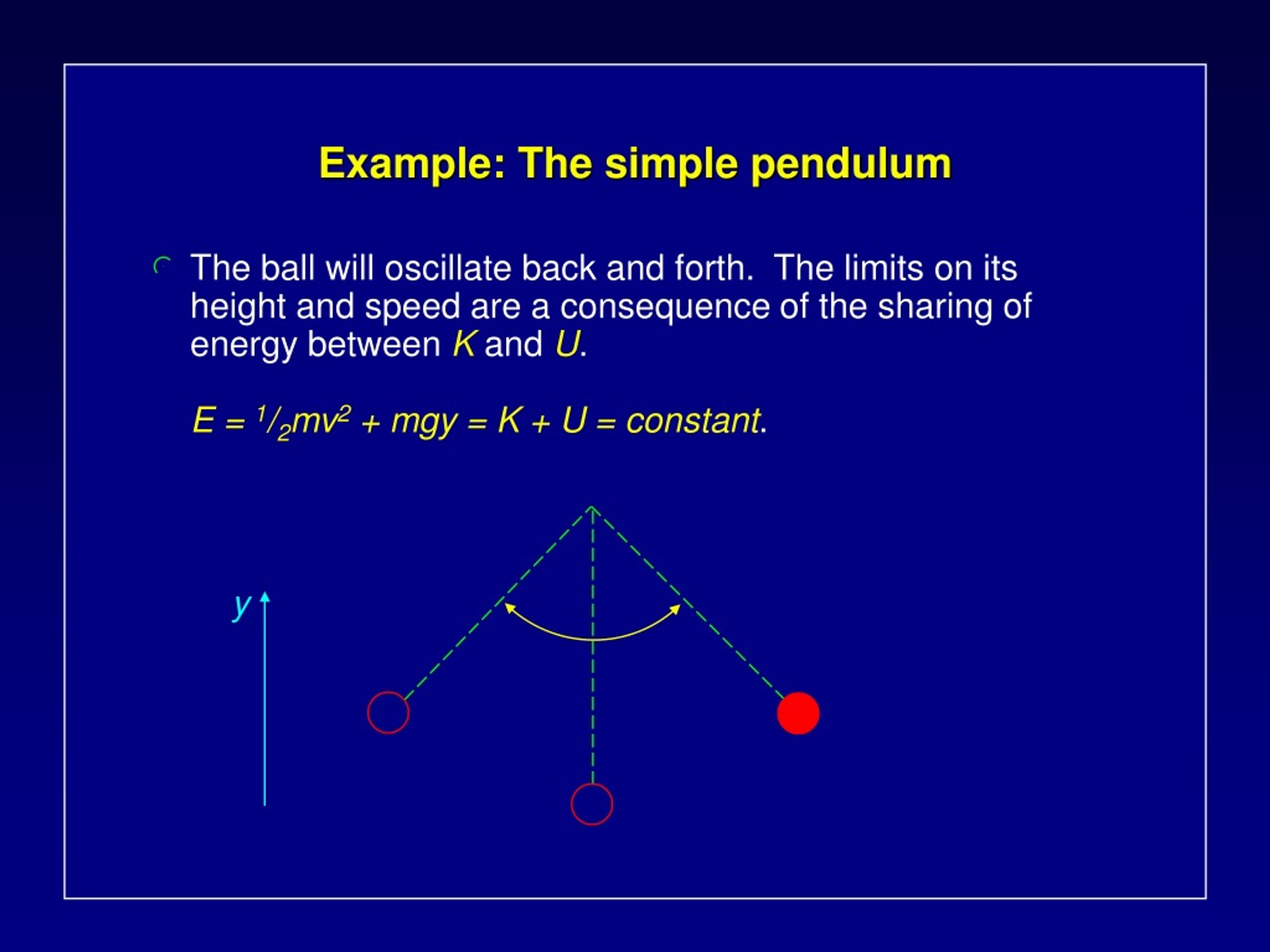 PPT Example The simple pendulum PowerPoint Presentation, free
