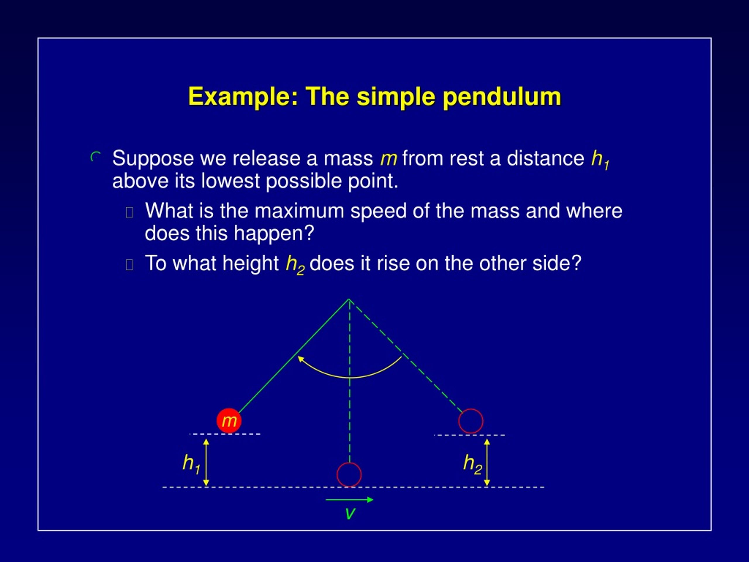 PPT Example The simple pendulum PowerPoint Presentation, free download ID517540