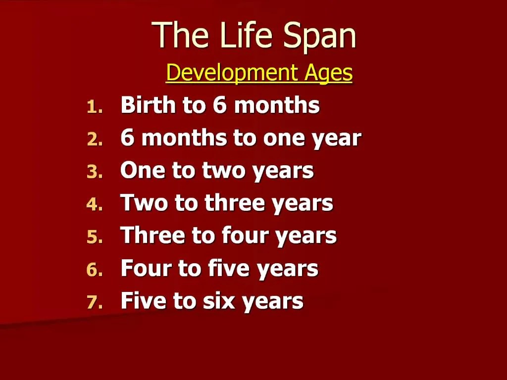 PPT The Life Span PowerPoint Presentation, free download ID520014