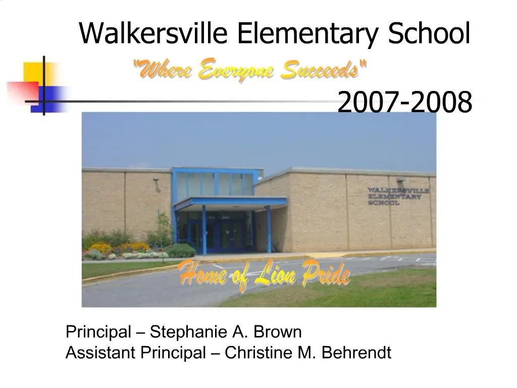 PPT Walkersville Elementary School 20072008 PowerPoint Presentation