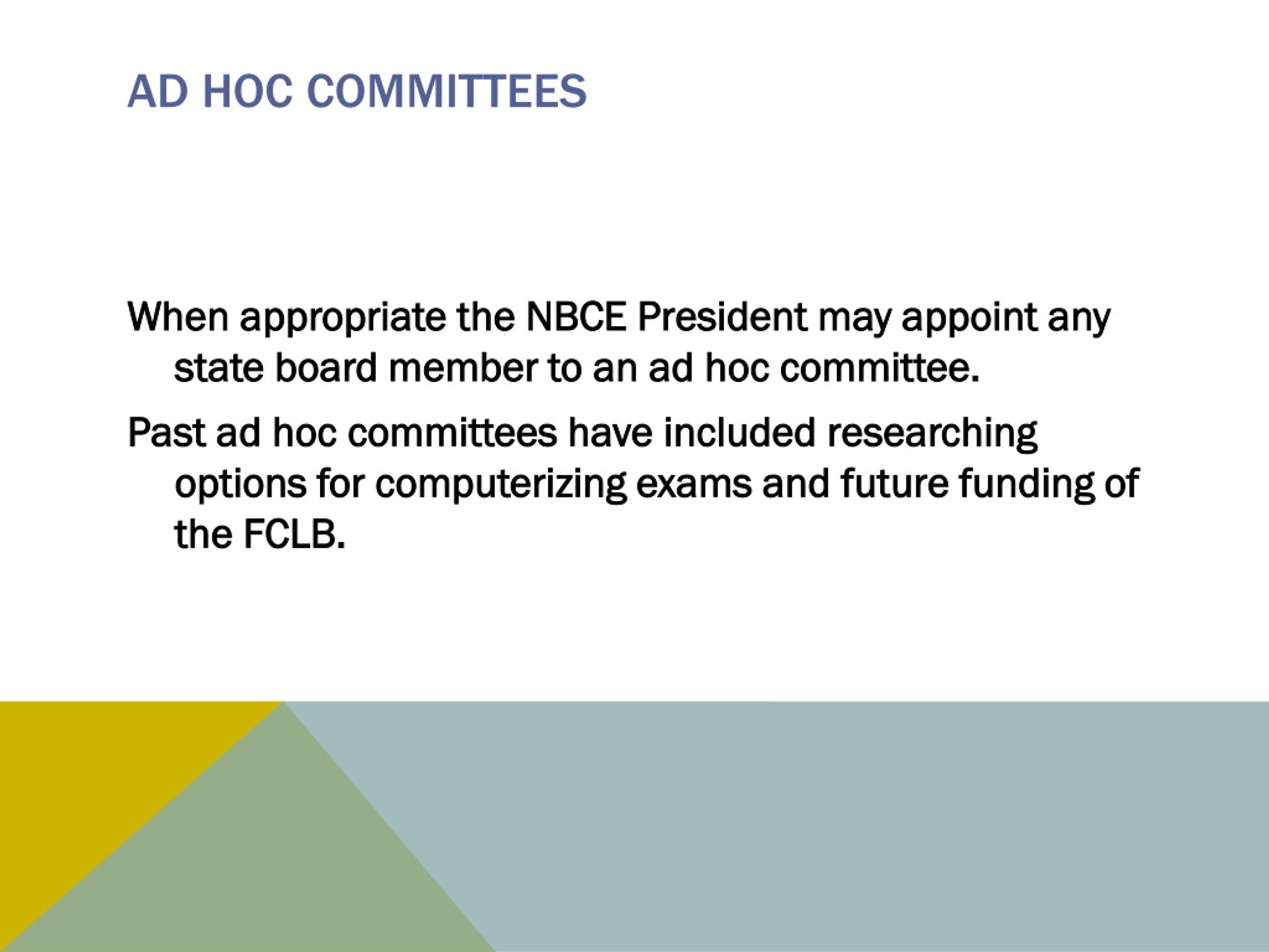 PPT GETTING INVOLVED WITH THE NBCE PowerPoint Presentation, free