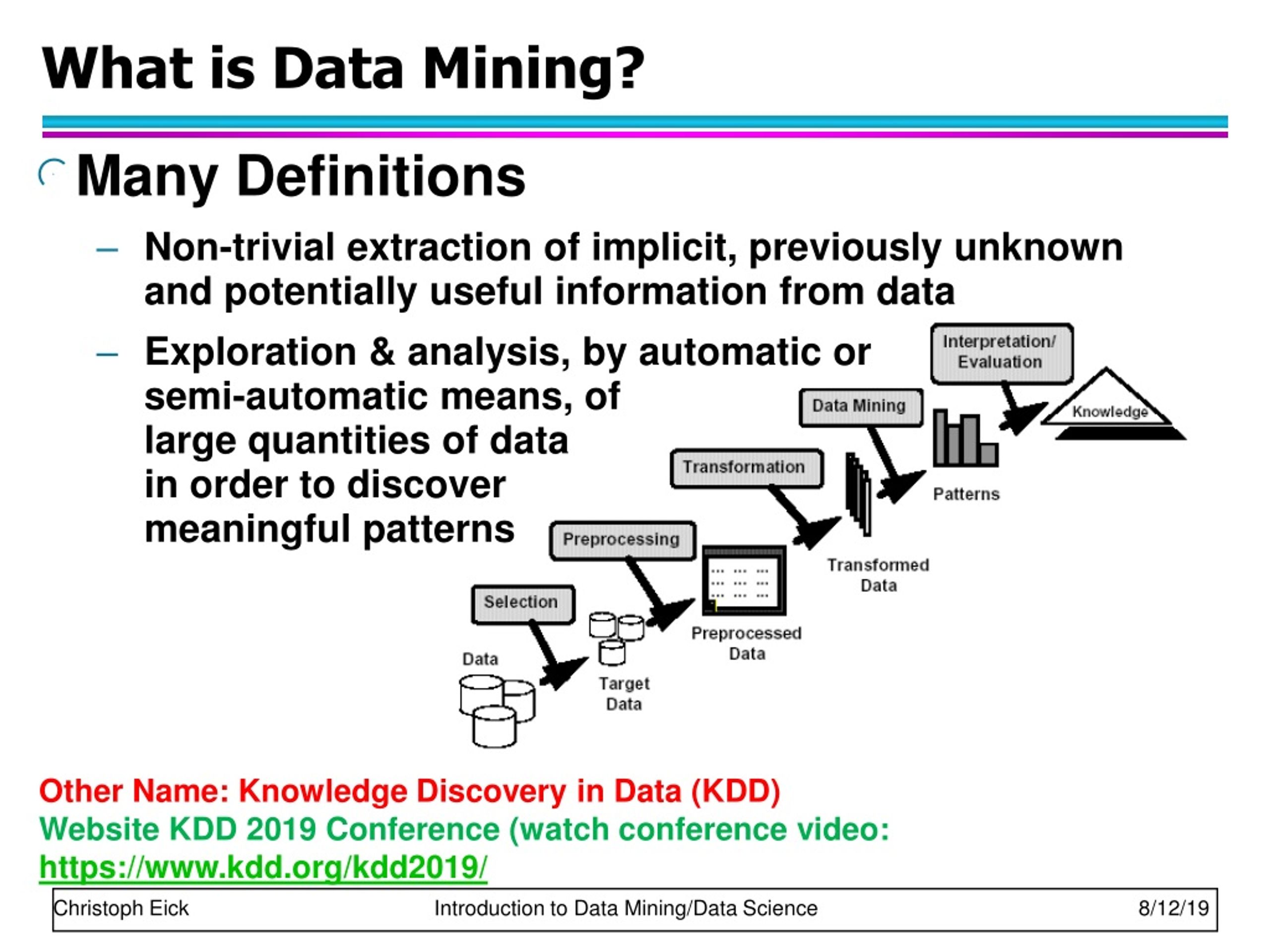 PPT First 23 Lectures Intro to DM/DS PowerPoint Presentation, free