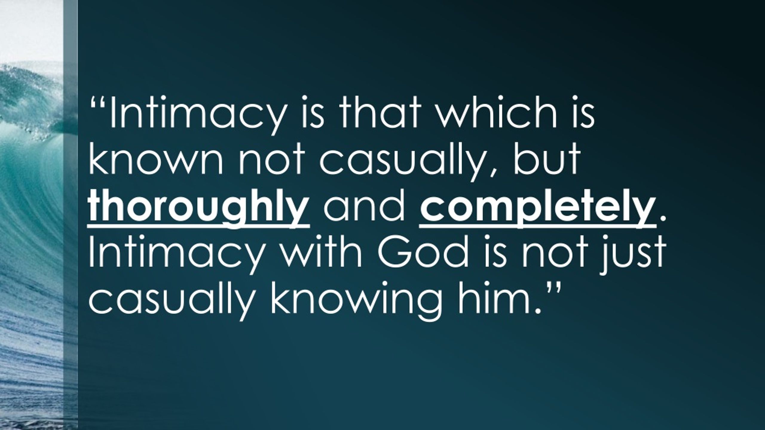 PPT Intimacy with God PowerPoint Presentation, free download ID573215