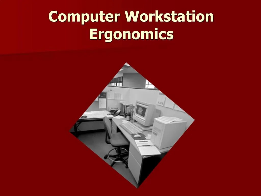 PPT Computer Workstation Ergonomics PowerPoint Presentation, free