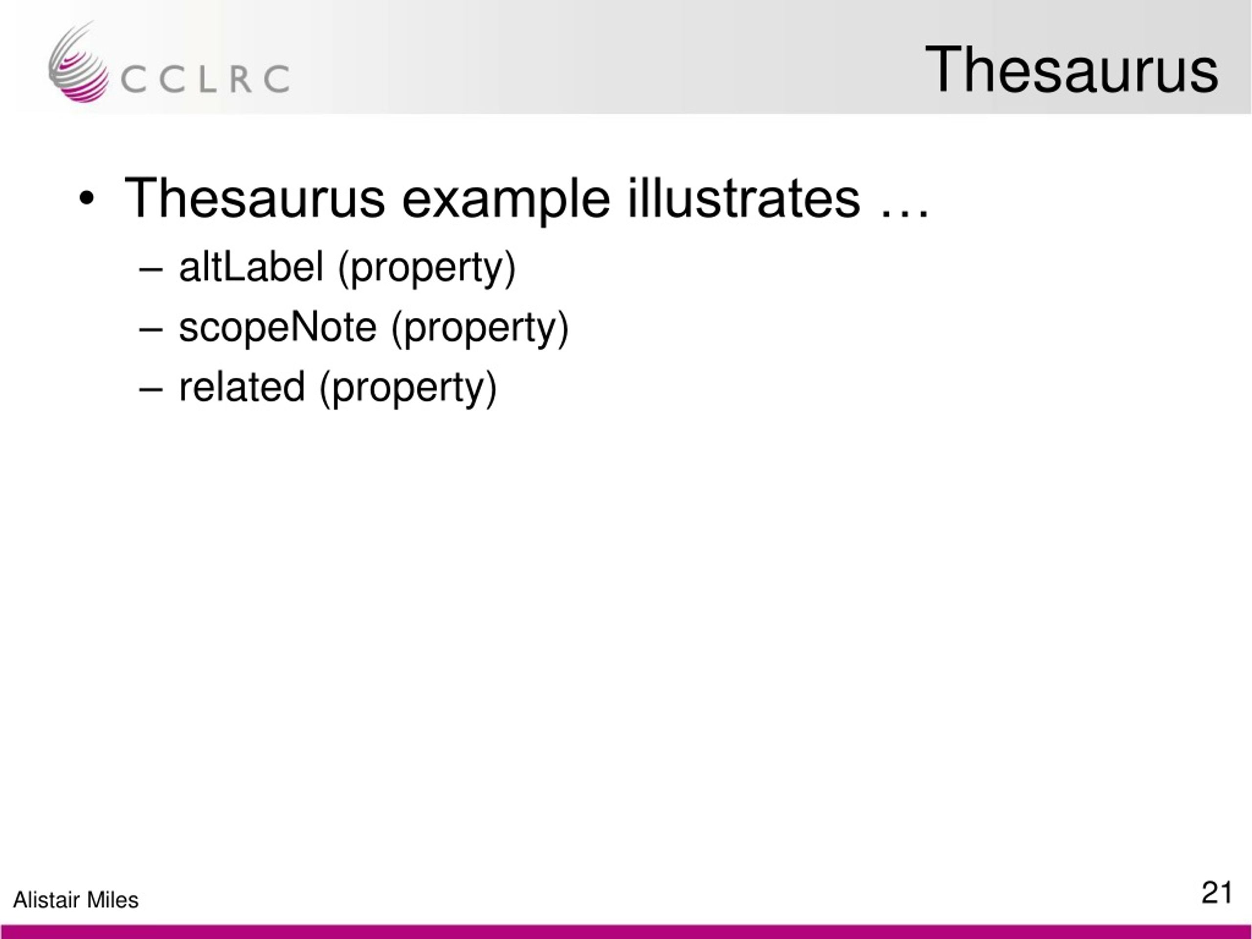 PPT SKOS A language to describe simple knowledge structures for the