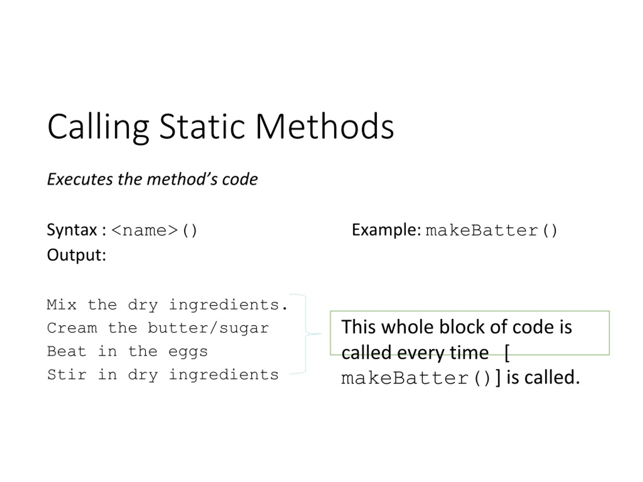 PPT Static Methods and Method Calls PowerPoint Presentation, free