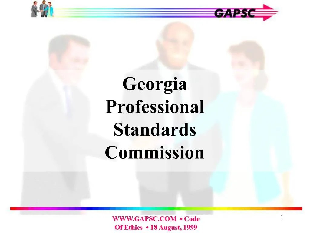 PPT Professional Standards Commission PowerPoint Presentation