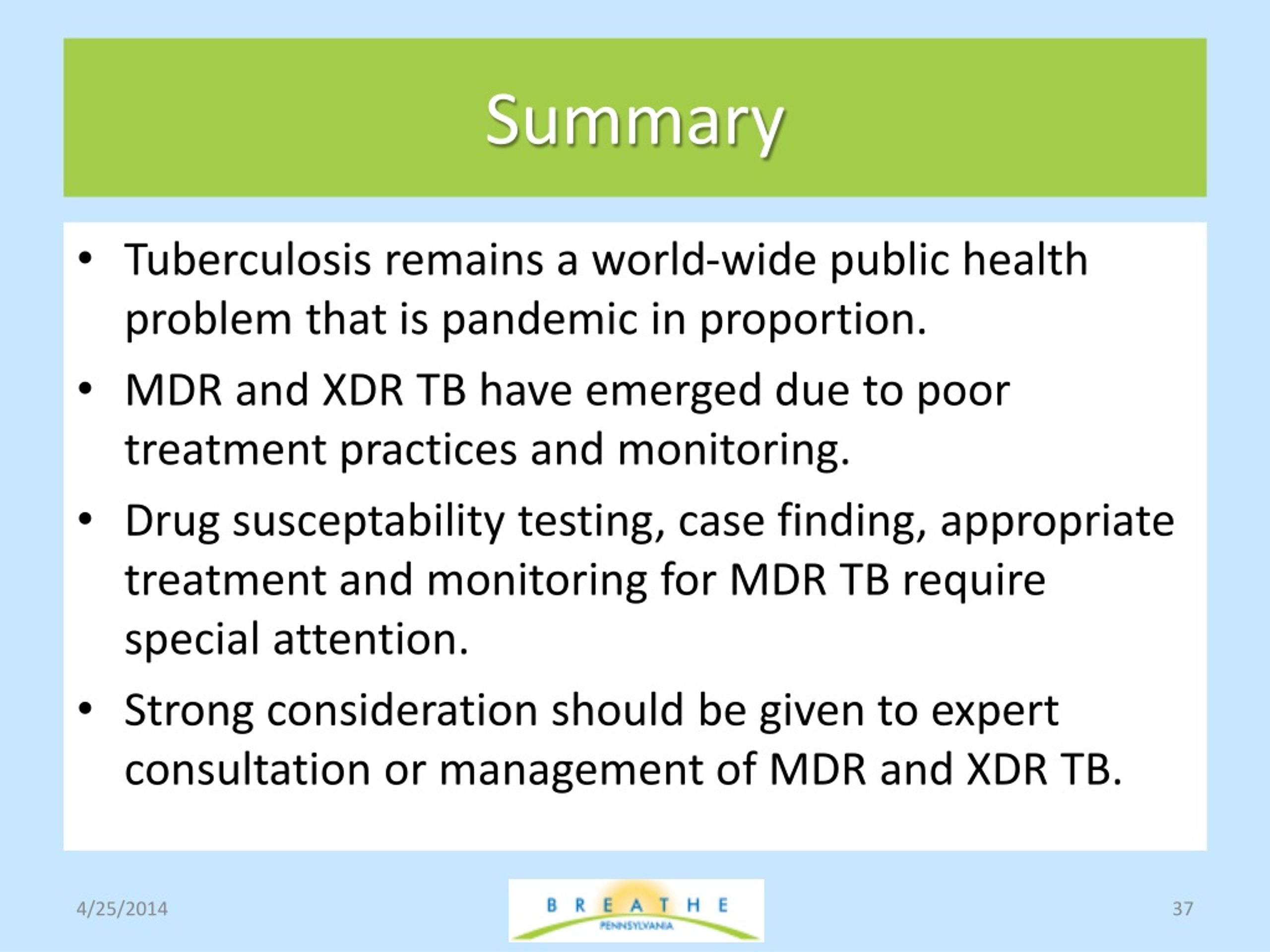 PPT MDR and XDR TB PowerPoint Presentation, free download ID598608