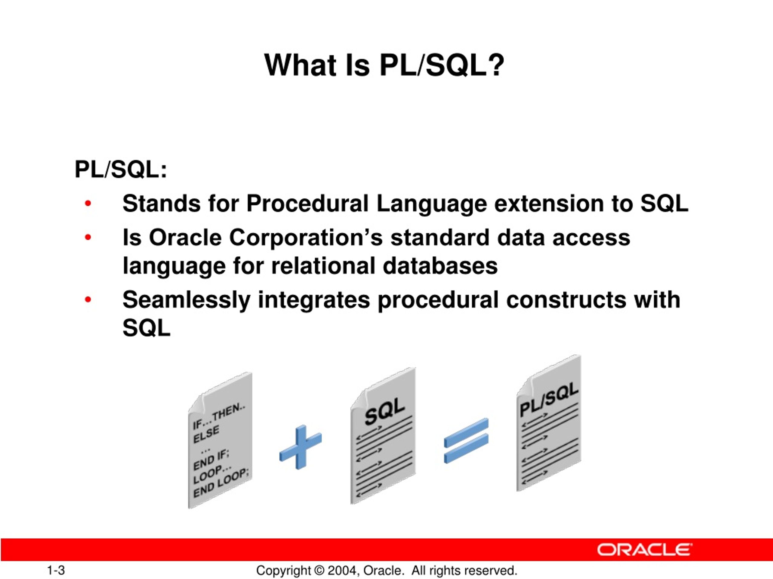 PPT Introduction to PL/SQL PowerPoint Presentation, free download