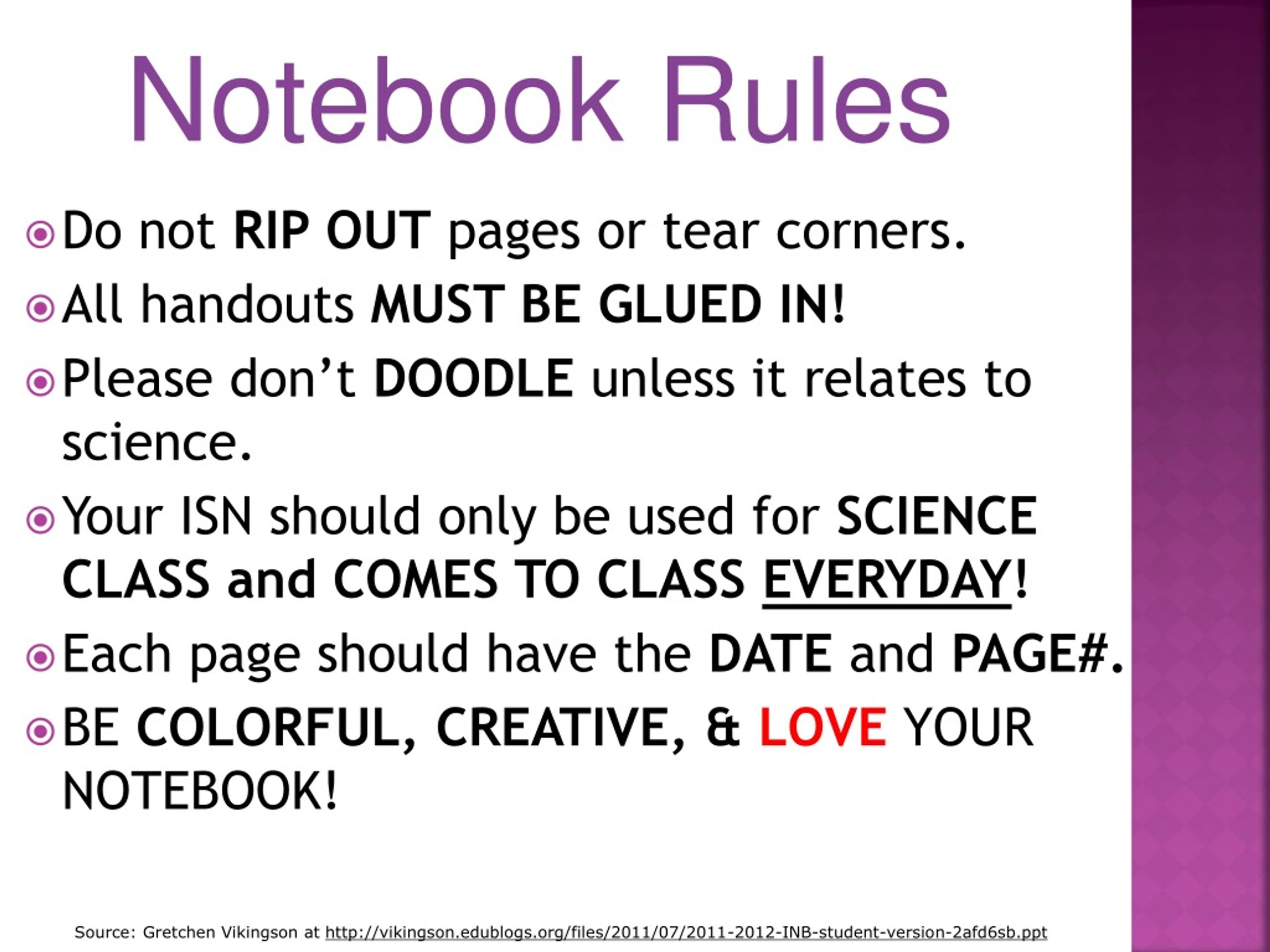 PPT Interactive Science Notebooks (ISN s ) PowerPoint Presentation
