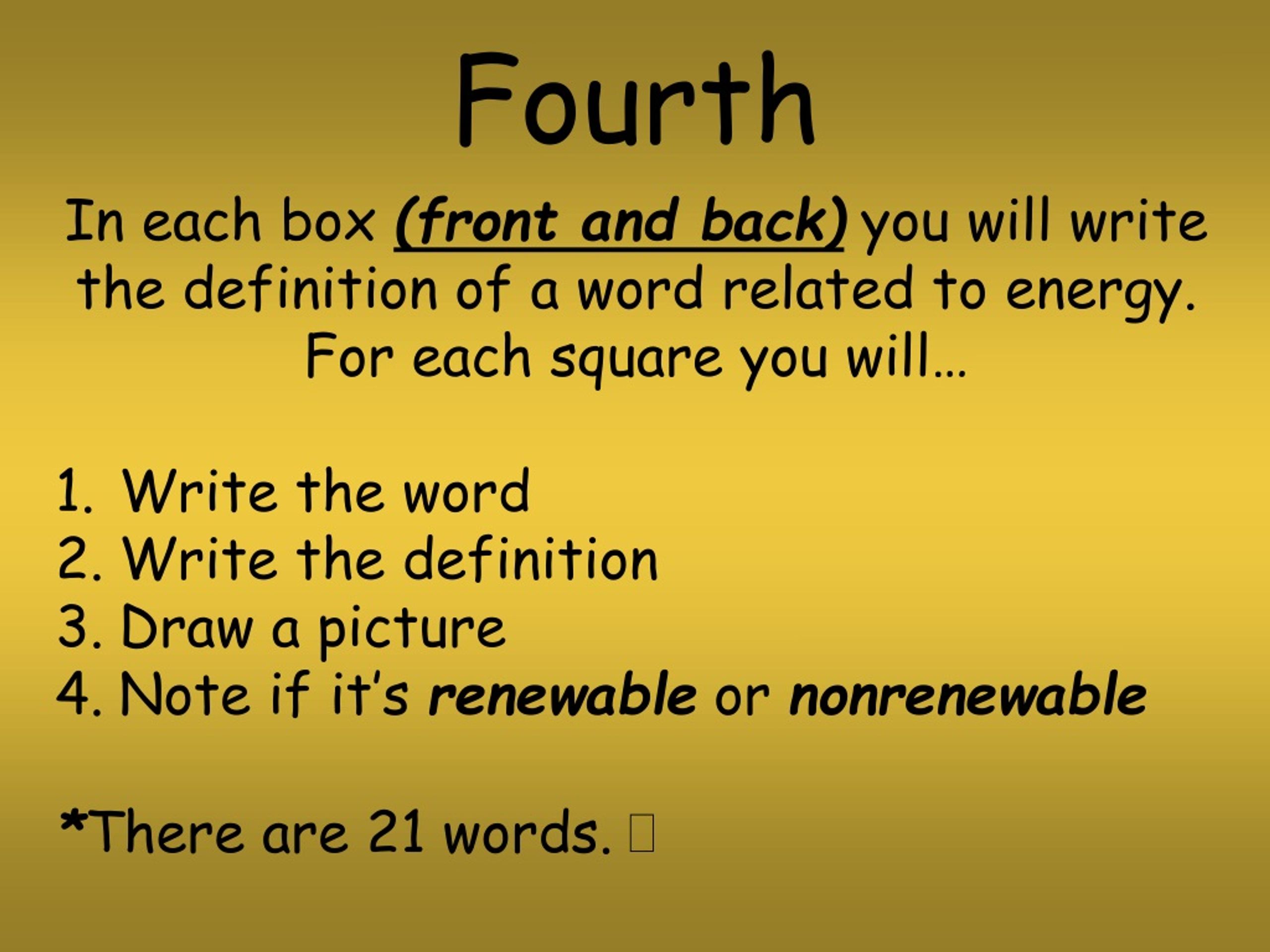 PPT My Energy Dictionary PowerPoint Presentation, free download ID
