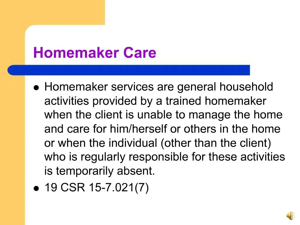PPT Homemaker Care PowerPoint Presentation, free download ID653271