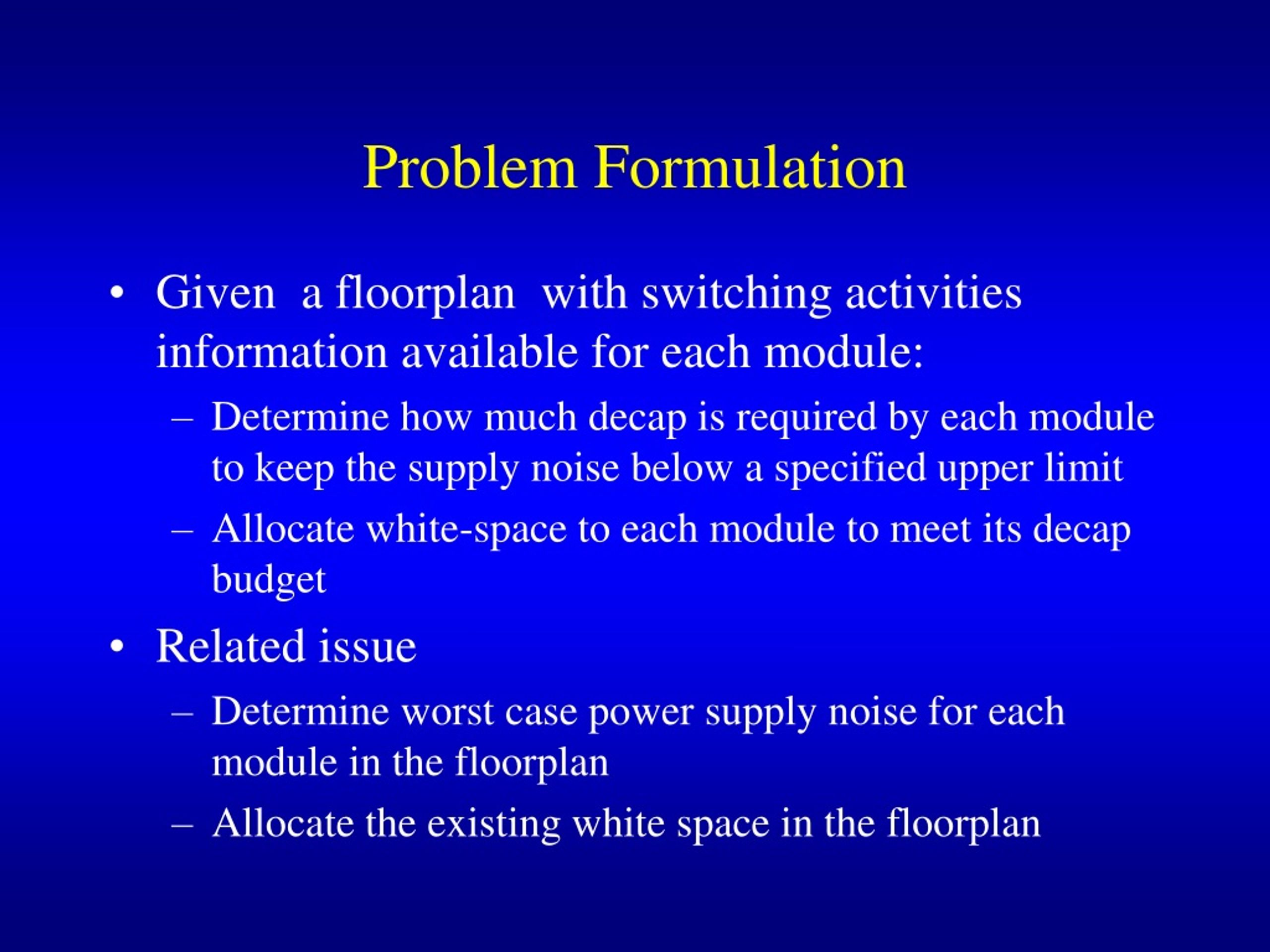 PPT Decoupling Capacitance Allocation for Power Supply Noise