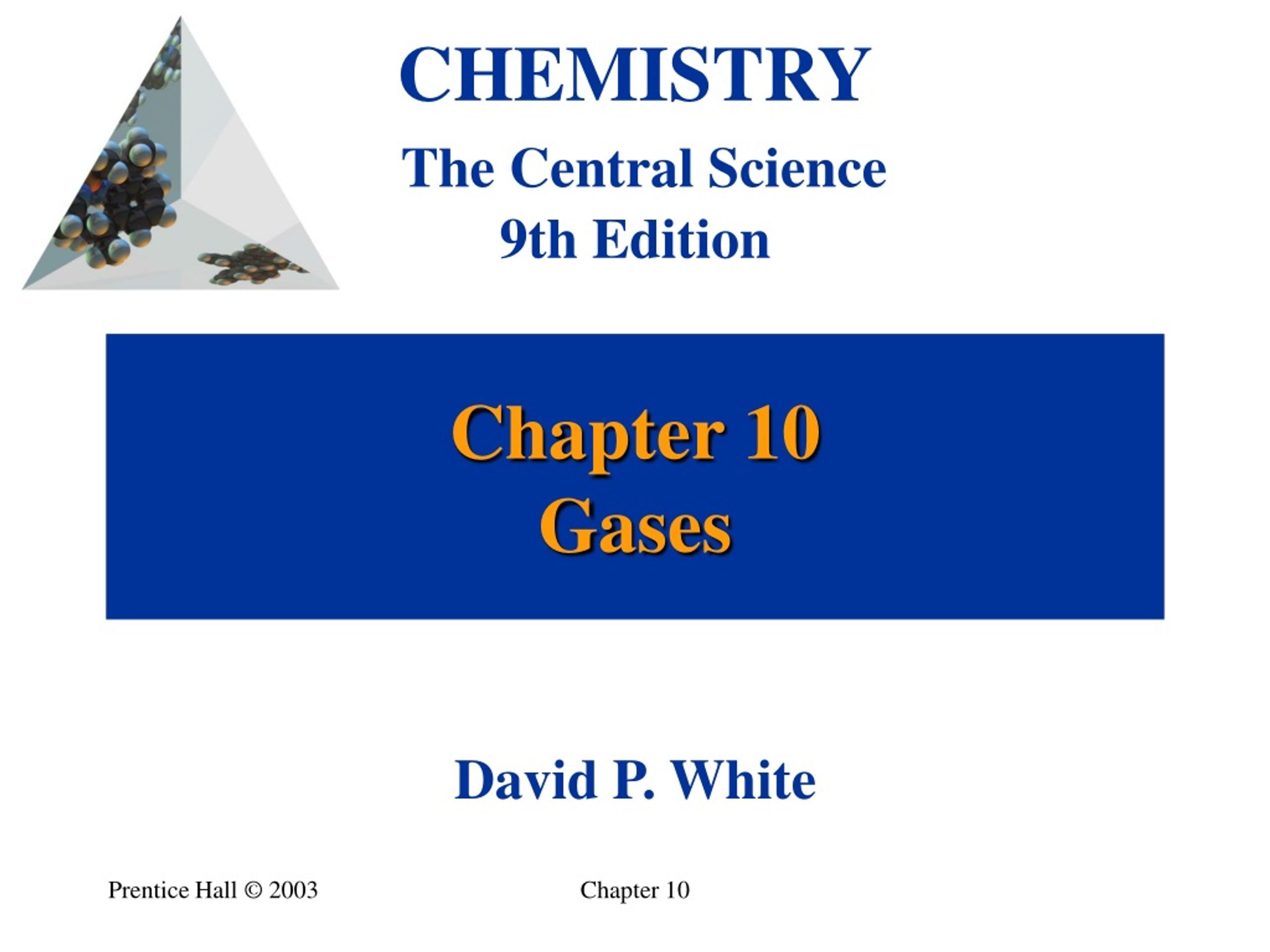 PPT Chapter 10 Gases PowerPoint Presentation, free download ID670308