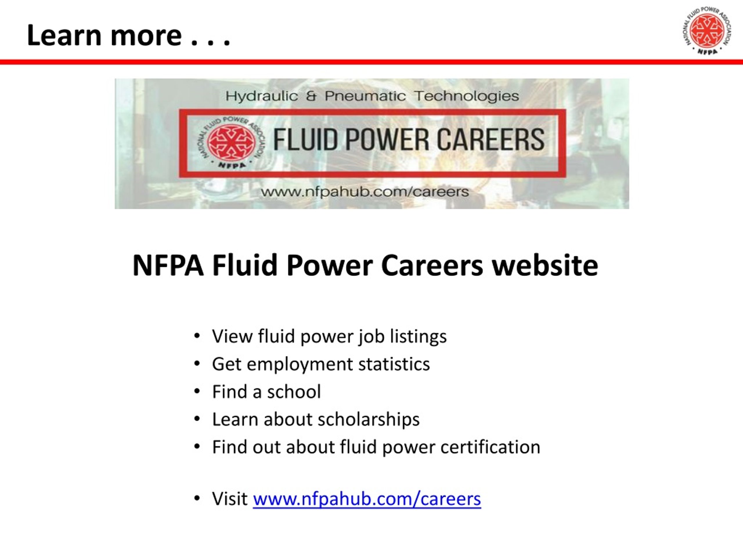PPT Careers in Fluid Power Find the right fit for you! PowerPoint
