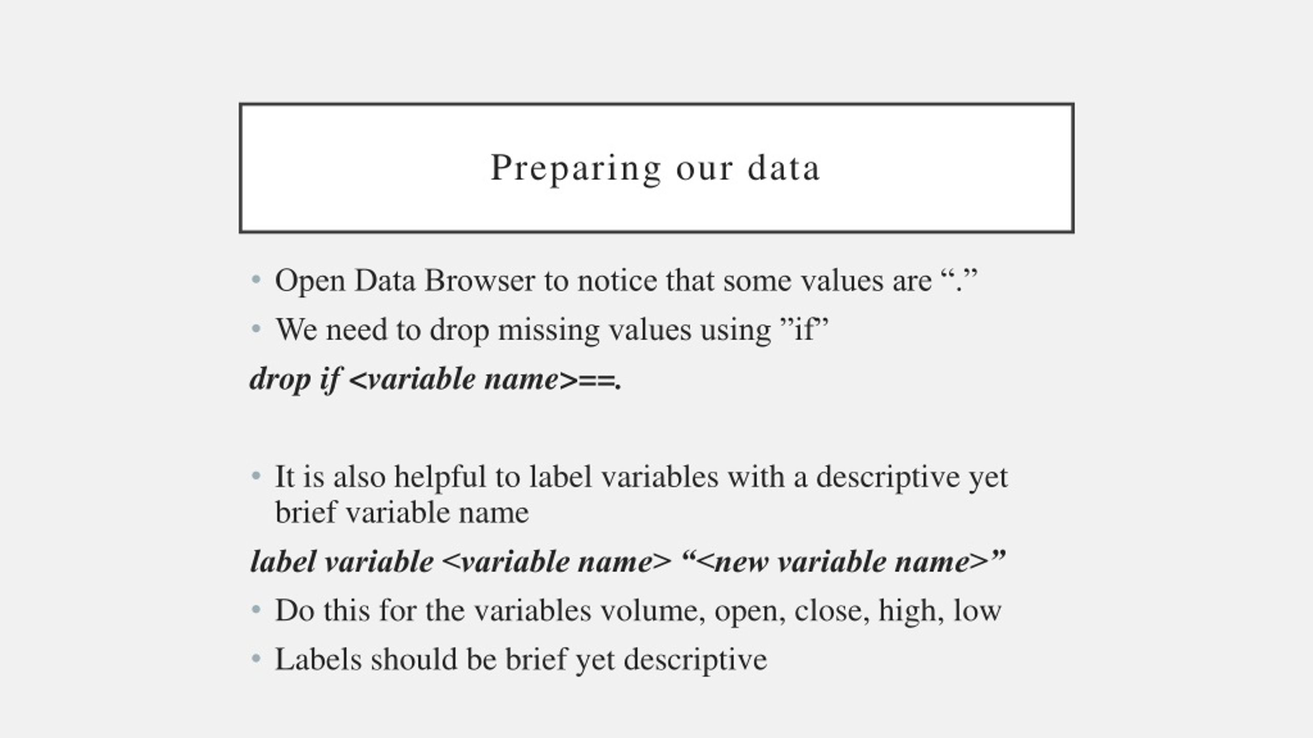 PPT Introduction to Stata Programming PowerPoint Presentation, free