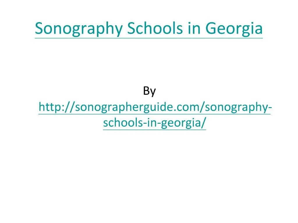 PPT Sonography Schools in PowerPoint Presentation, free