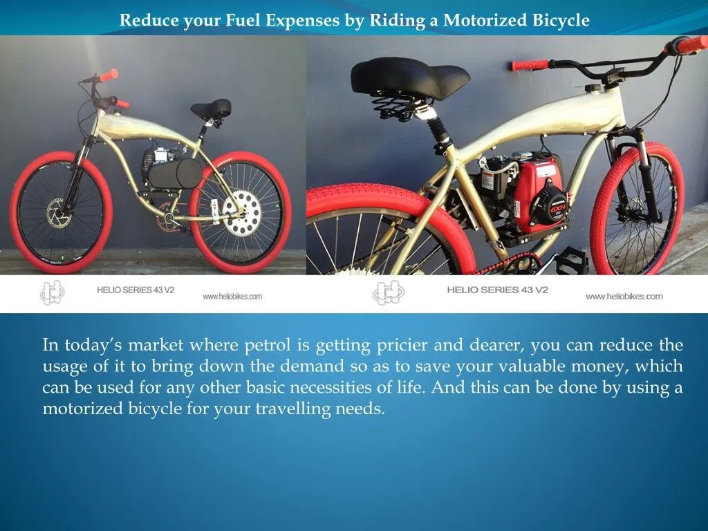 PPT Reduce your Fuel Expenses by Riding a Motorized Bicycle