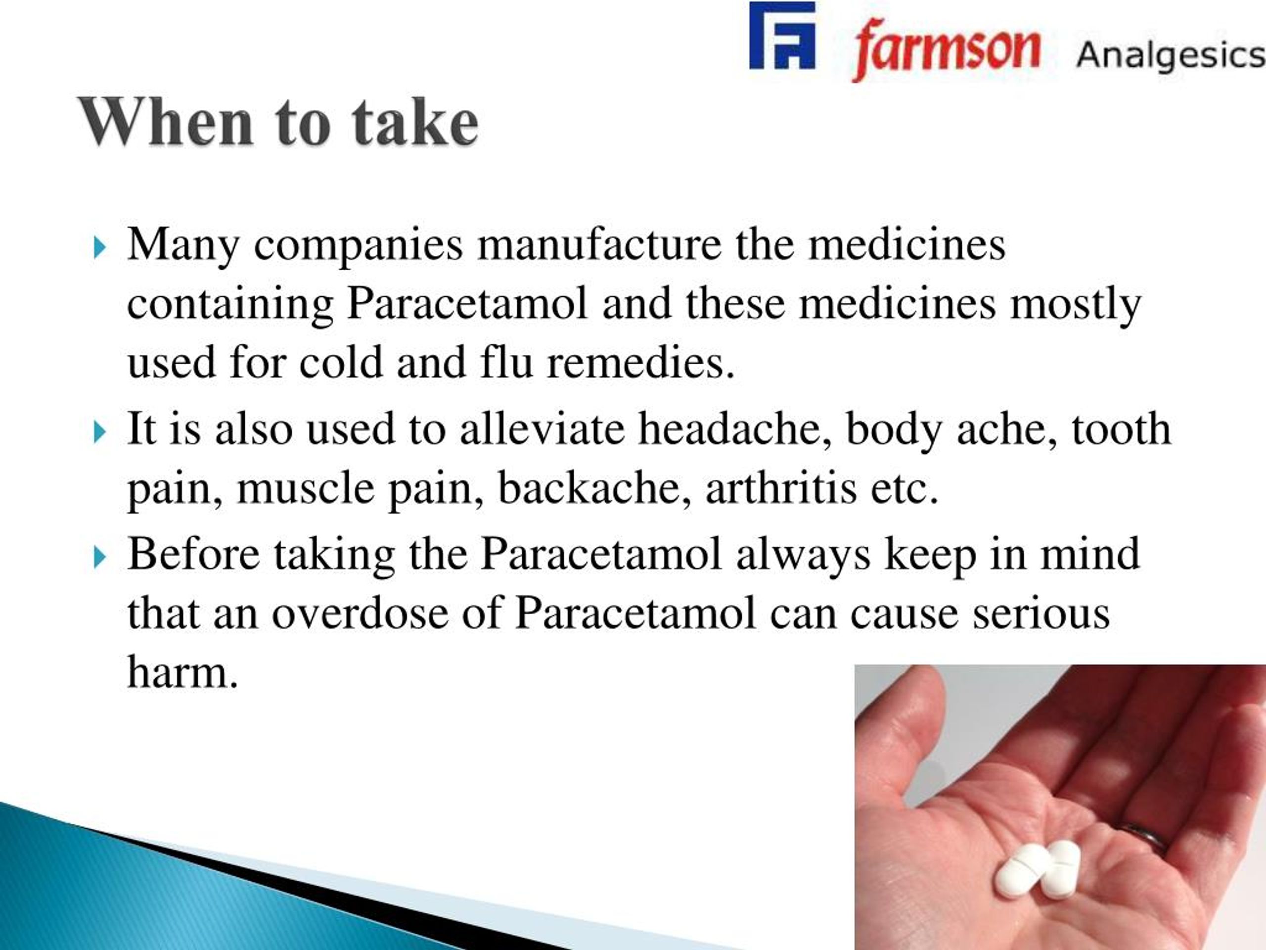 PPT Paracetamol PowerPoint Presentation, free download ID7129325