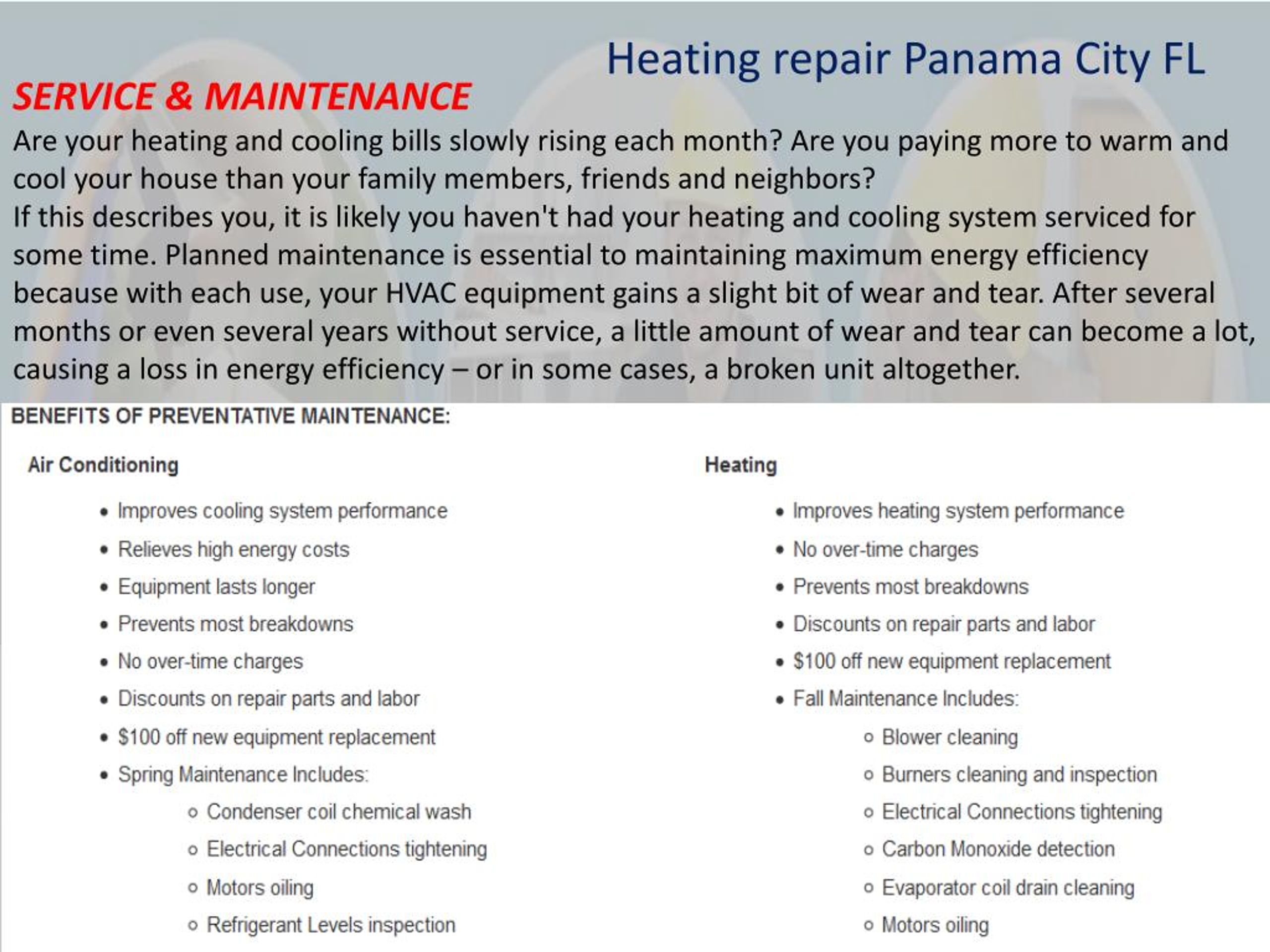 PPT Air Conditioning, Electrical, HVAC and Heating Repair Contra