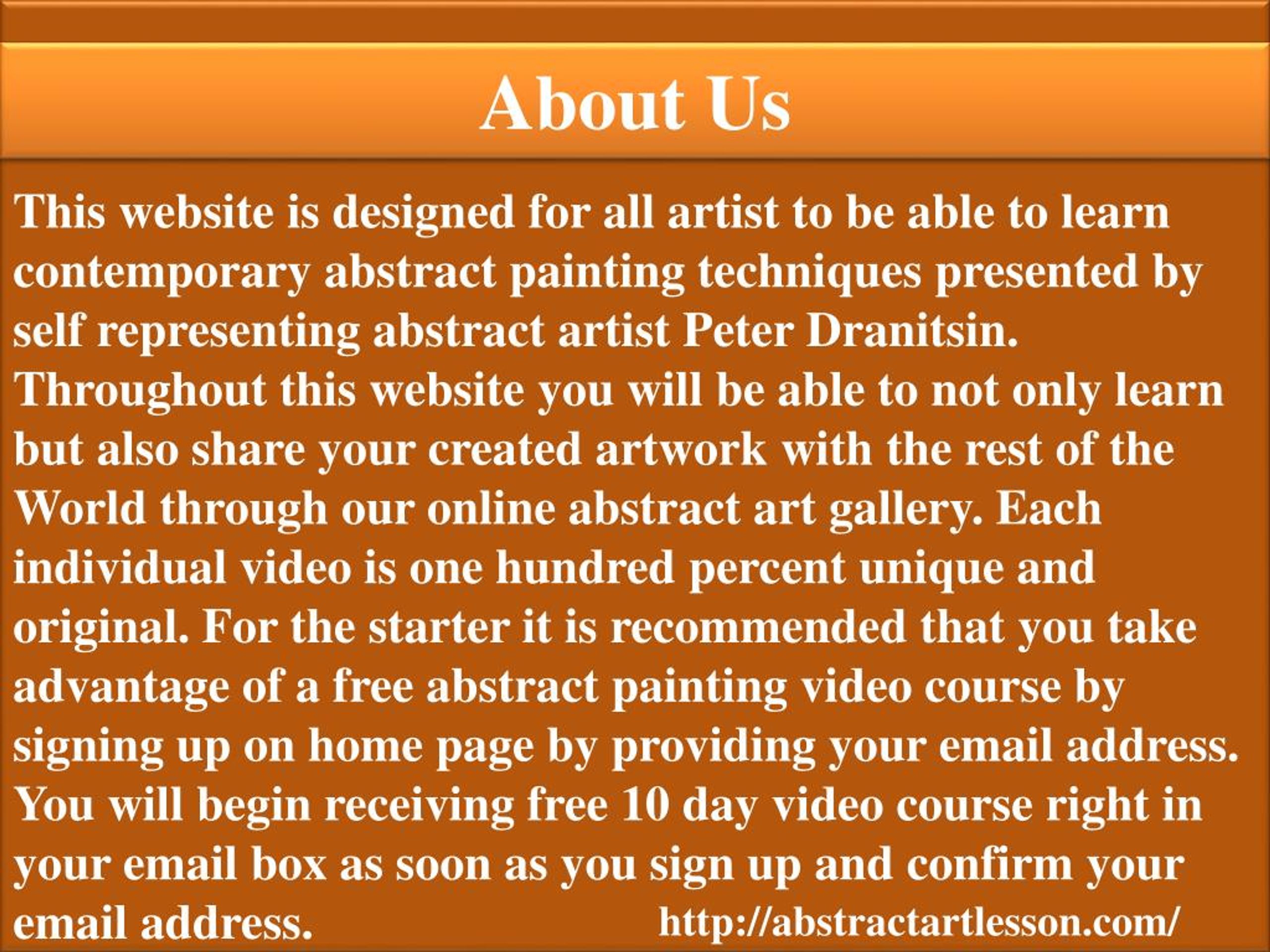 PPT Abstract Art Lesson PowerPoint Presentation, free download ID