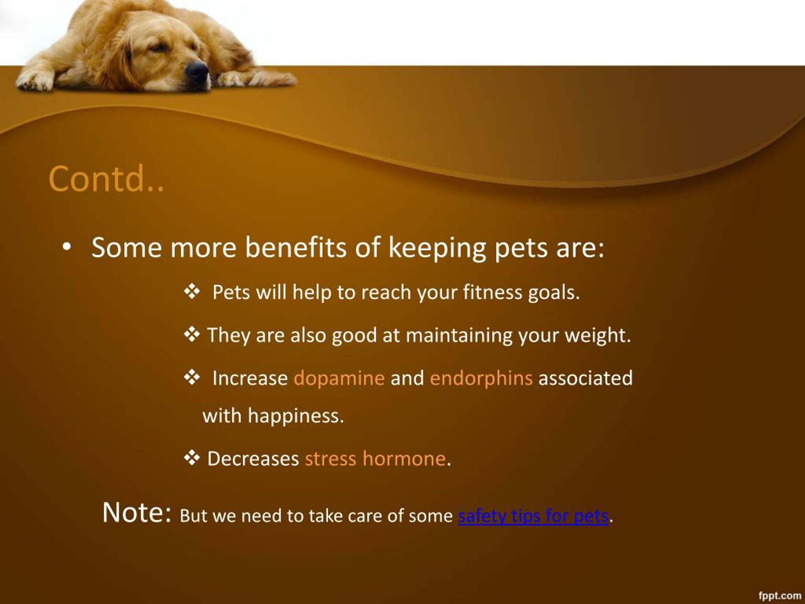 PPT Health Benefits of Pets PowerPoint Presentation, free download