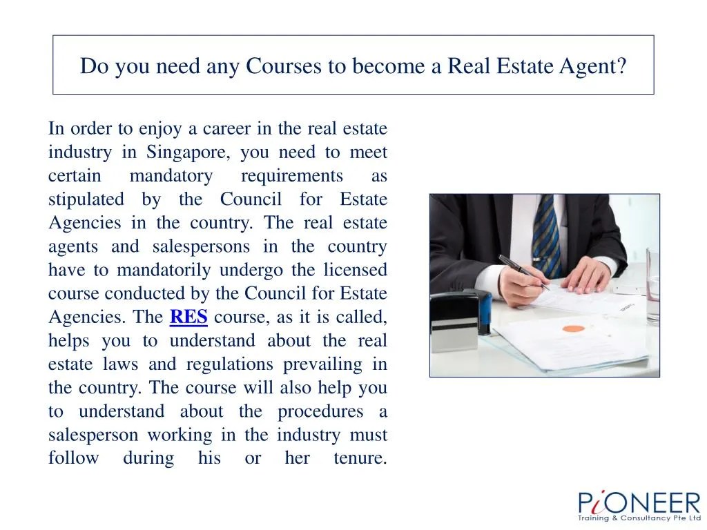 PPT Do you need any Courses to a Real Estate Agent? PowerPoint