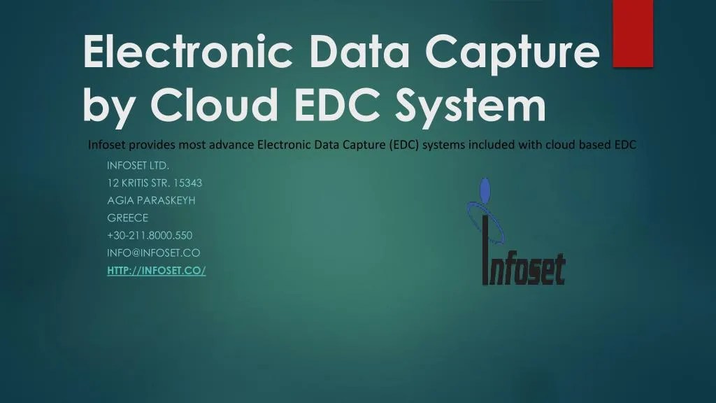 PPT Electronic Data Capture by Cloud EDC System PowerPoint