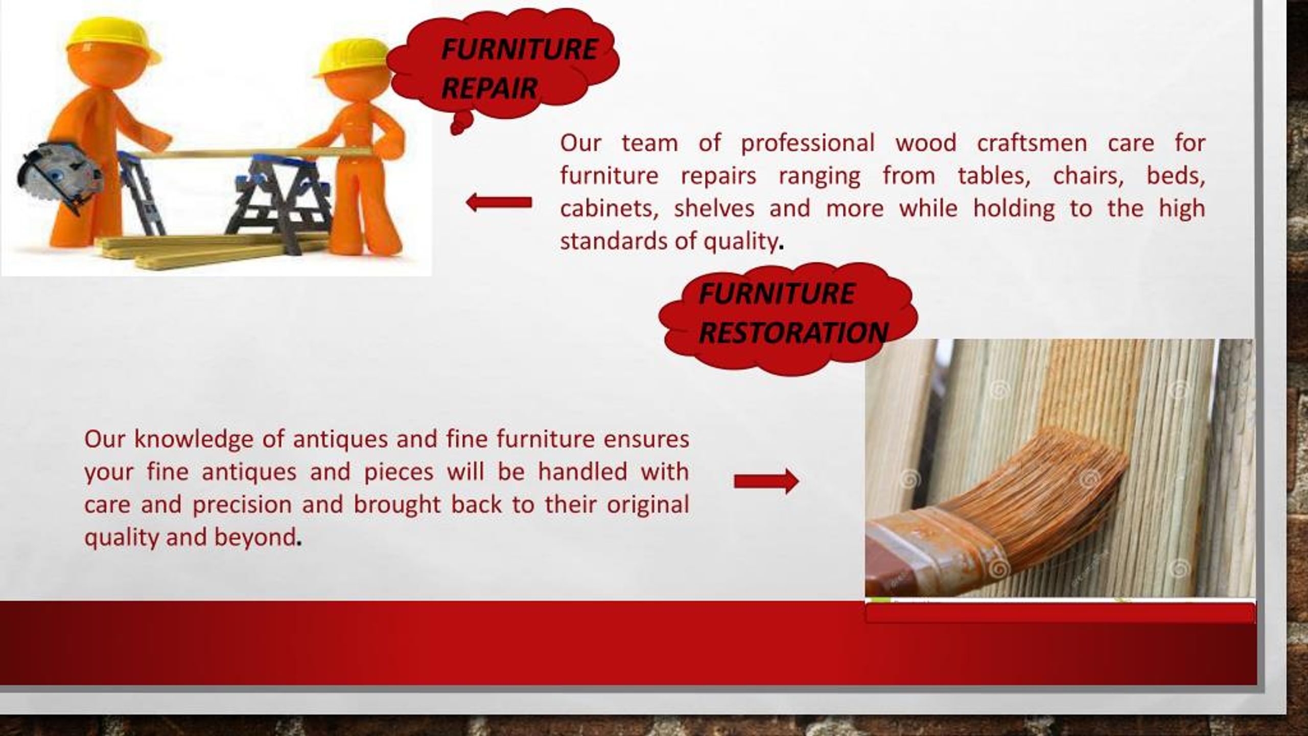 PPT Austin Furniture Repair PowerPoint Presentation, free download