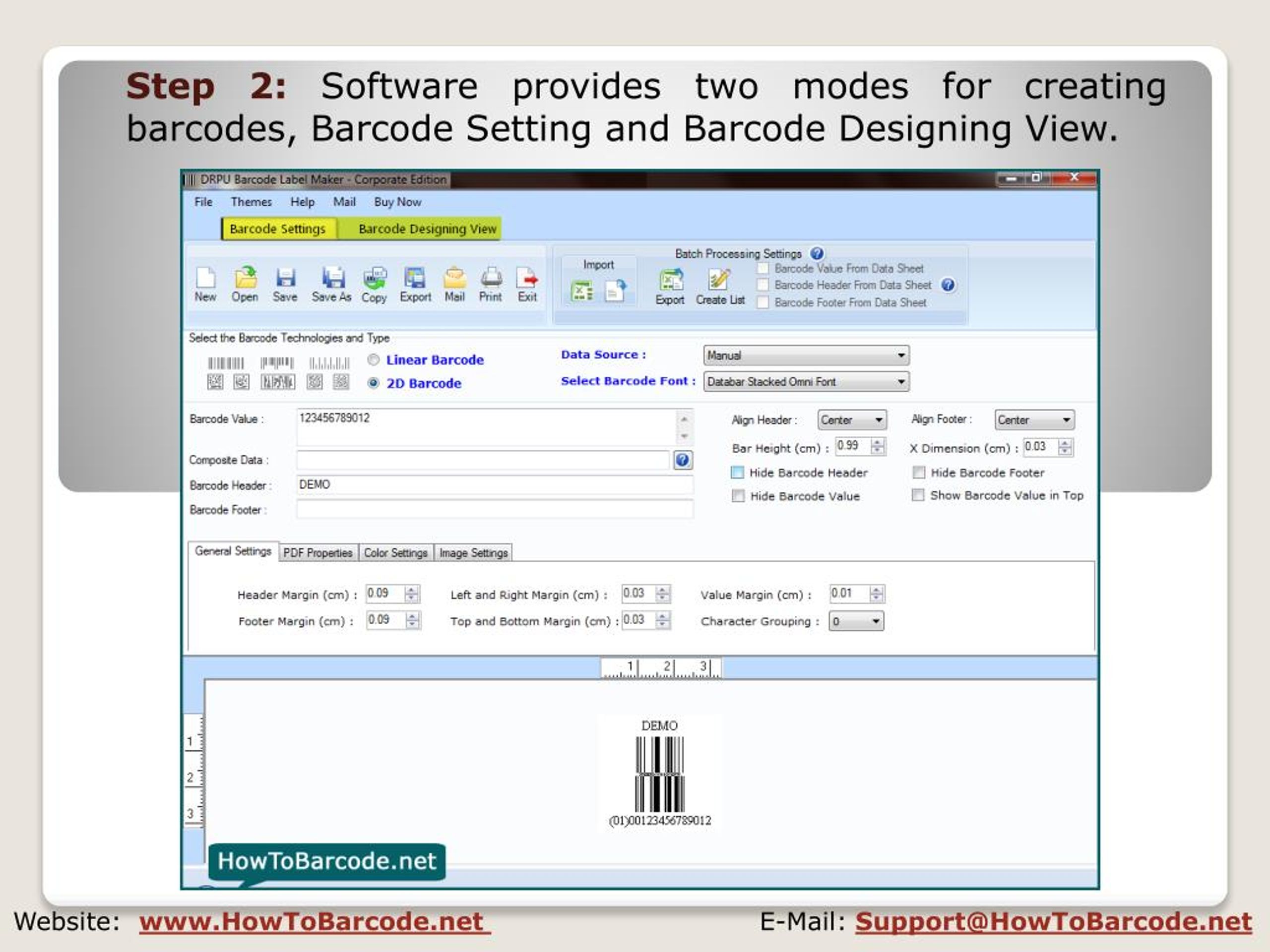 PPT How to create Barcode in 2D Font Formats PowerPoint Presentation